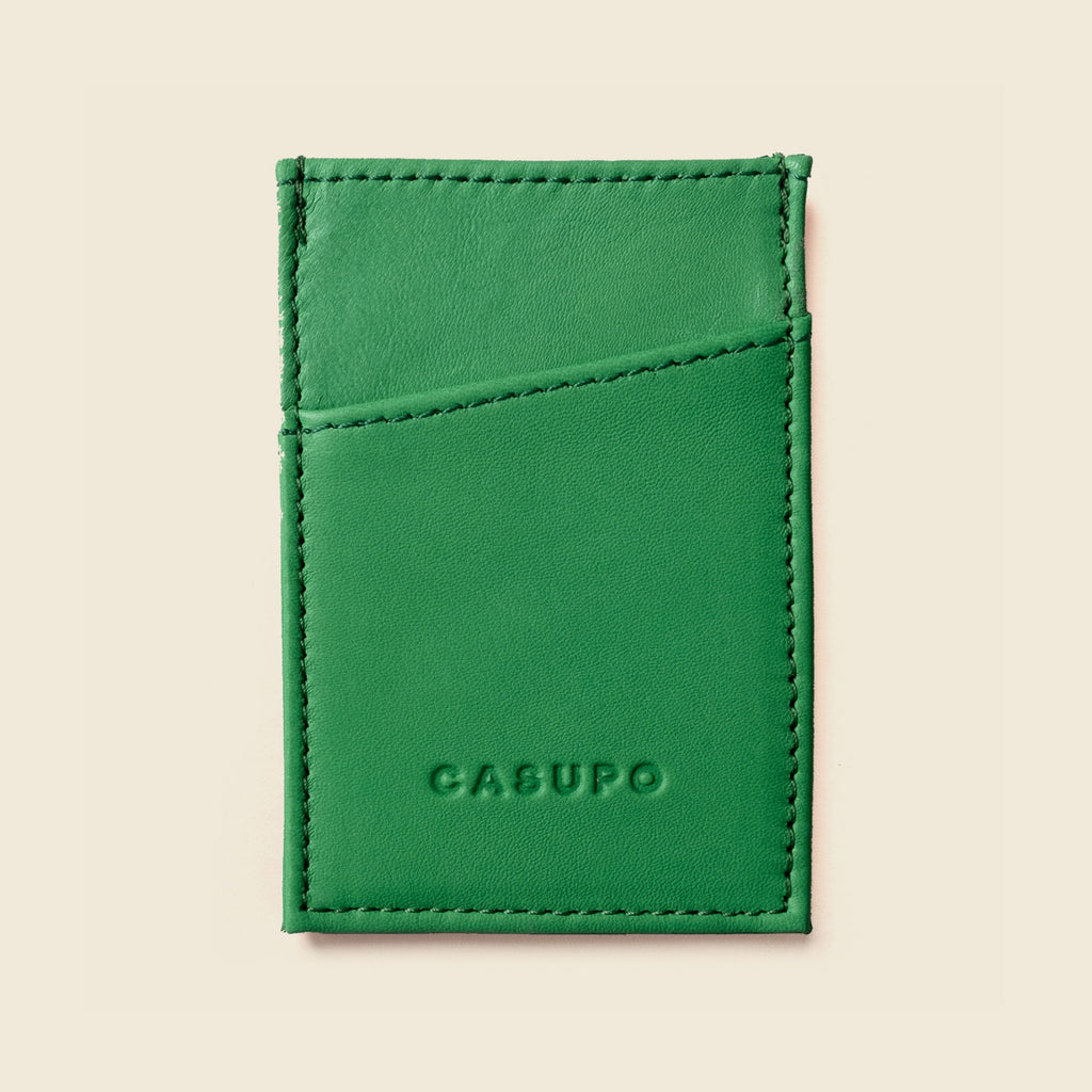 Minimalist Wallet With RFID Protection - Green