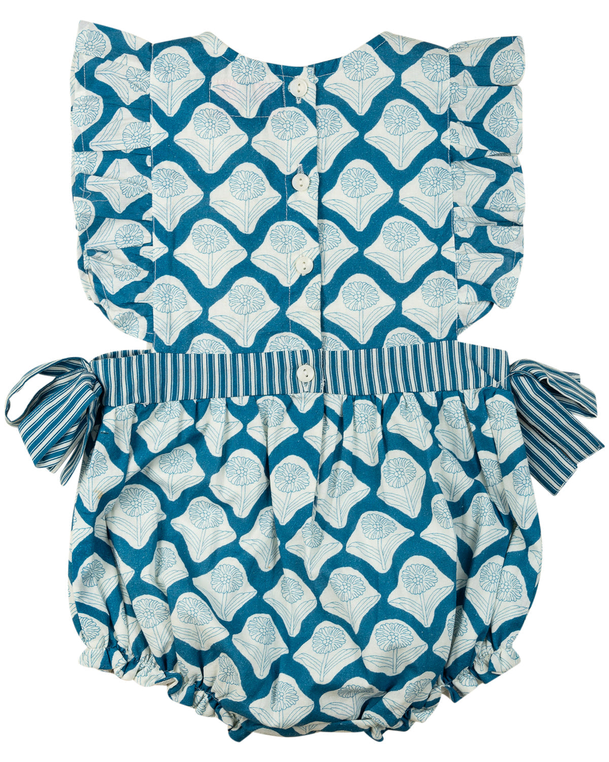 Navy Block Print Bubble- FINAL SALE