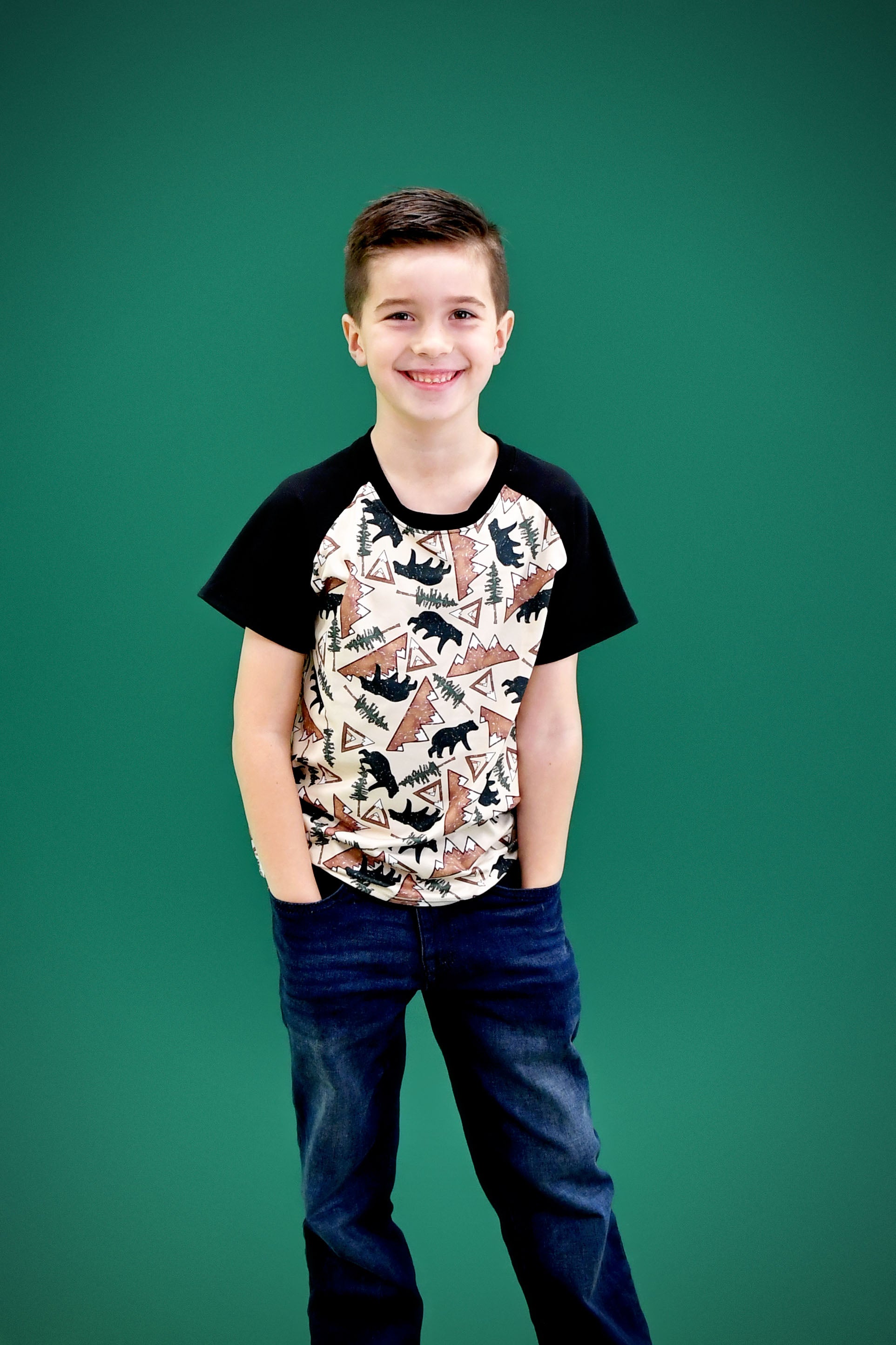 Bear Mountain Short Sleeve Milk Silk Raglan