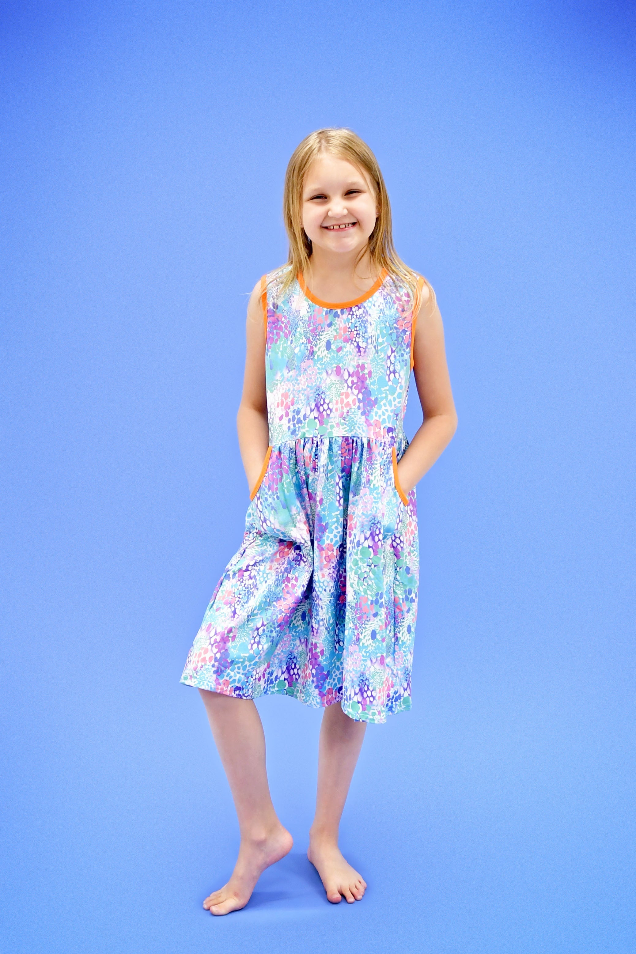 Be Bright Milk Silk Pocket Tank Dress