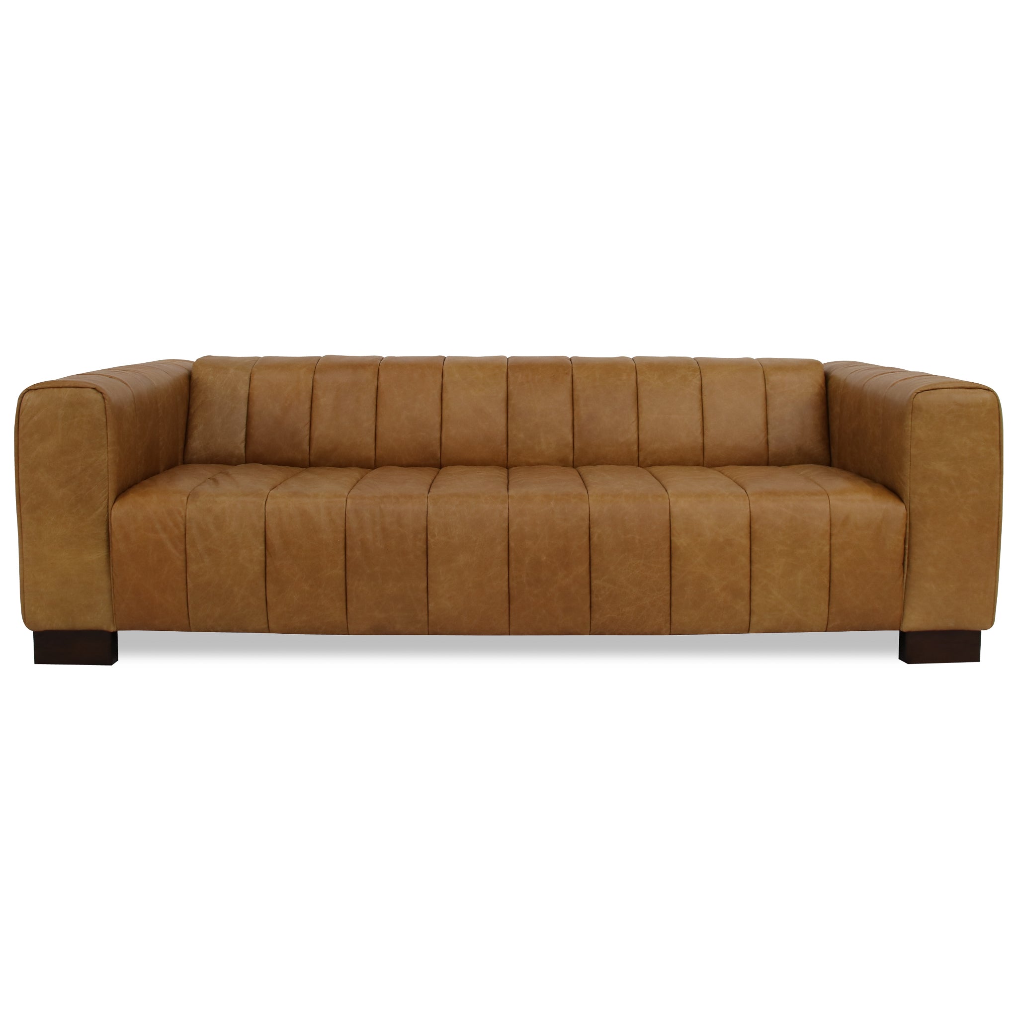 Dixon Waxy Tan Leather Sofa – Designer Sofa – Curated by SHOPLOBBIE | 