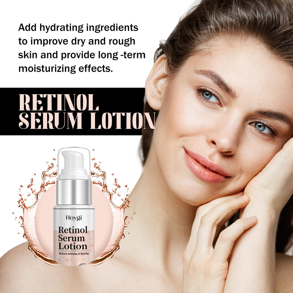 Retinol Serum Lotion, Fade Out Fine Lines Filling Water Moisturizing Anti-Wrinkle Firming Facial Skin Aging
