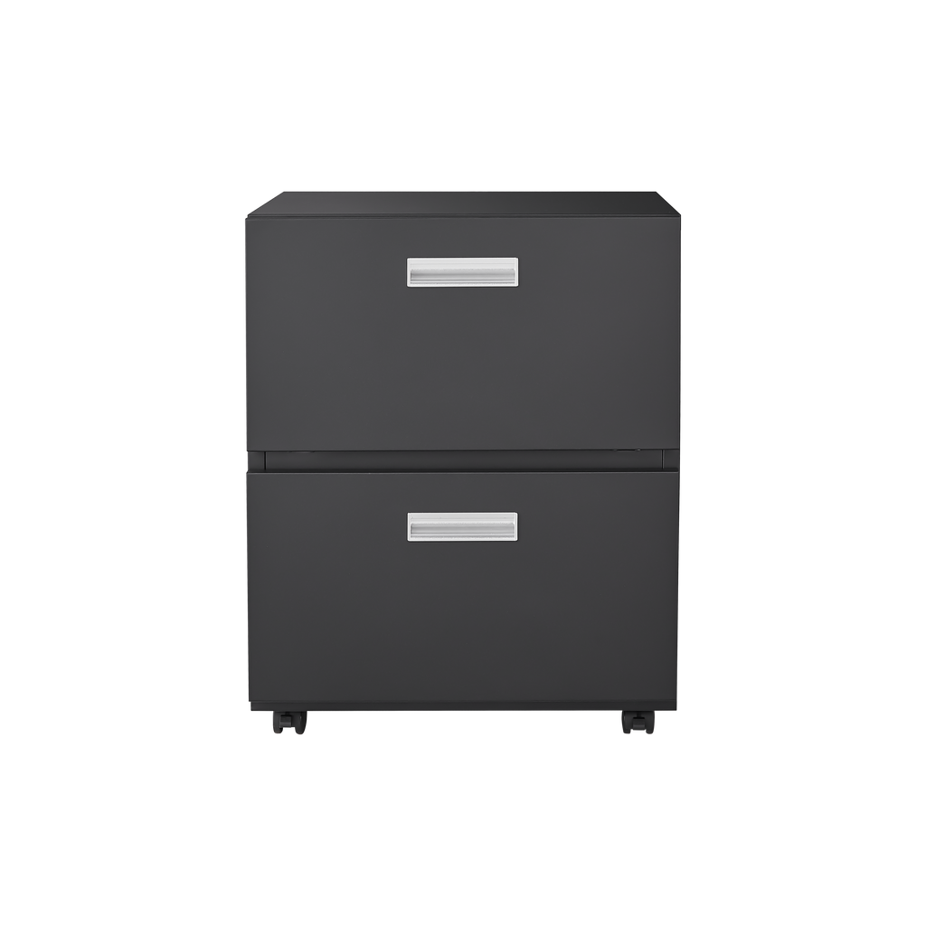 Office furniture Copier Cabinet black 2 door steel copier stand mobile pedestal file Printer Stand