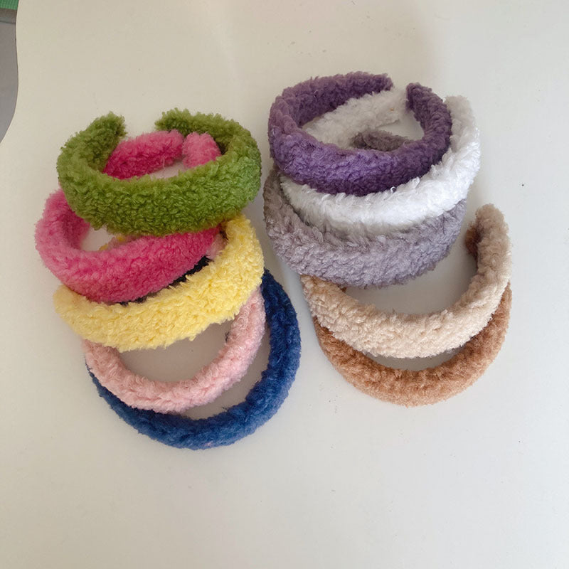 Plush headband hair clip