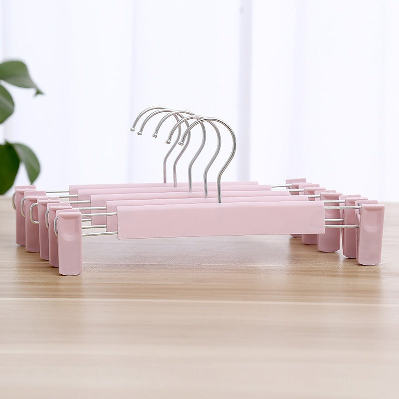 Non-Slip Plastic Clothes Rack Trouser Rack Skirt Clip Underwear Rack Frosted Drying Clothes Rack