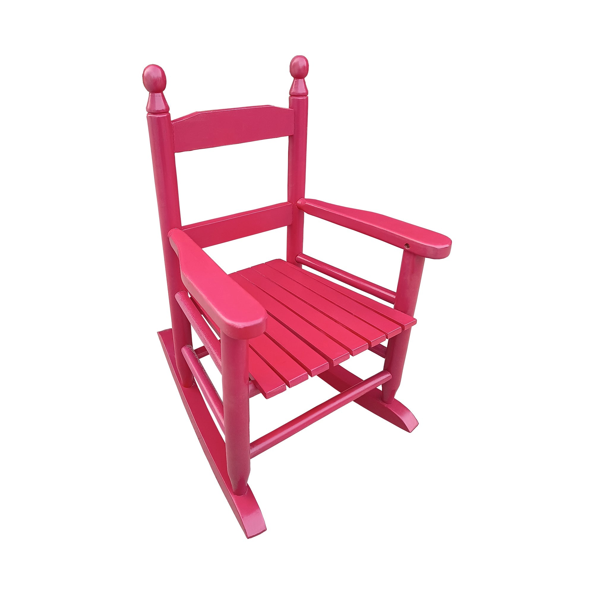 Children's rocking red chair Indoor or Outdoor -Suitable for kids-Durable Solid Wood