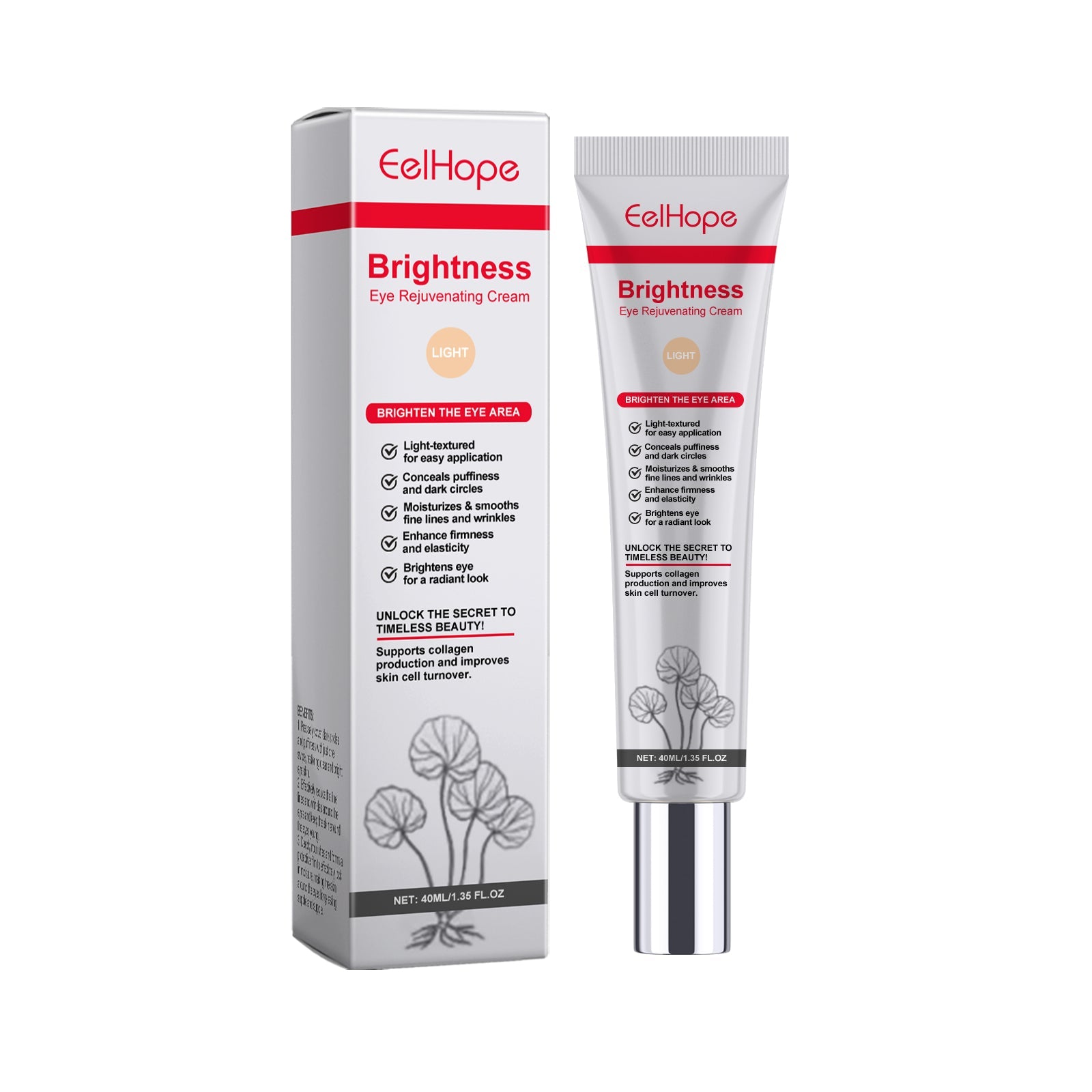 Centella Light Eye Concealer, Cover Blemishes Without Card Powder Refreshing Moisturizing Moisturizing Light