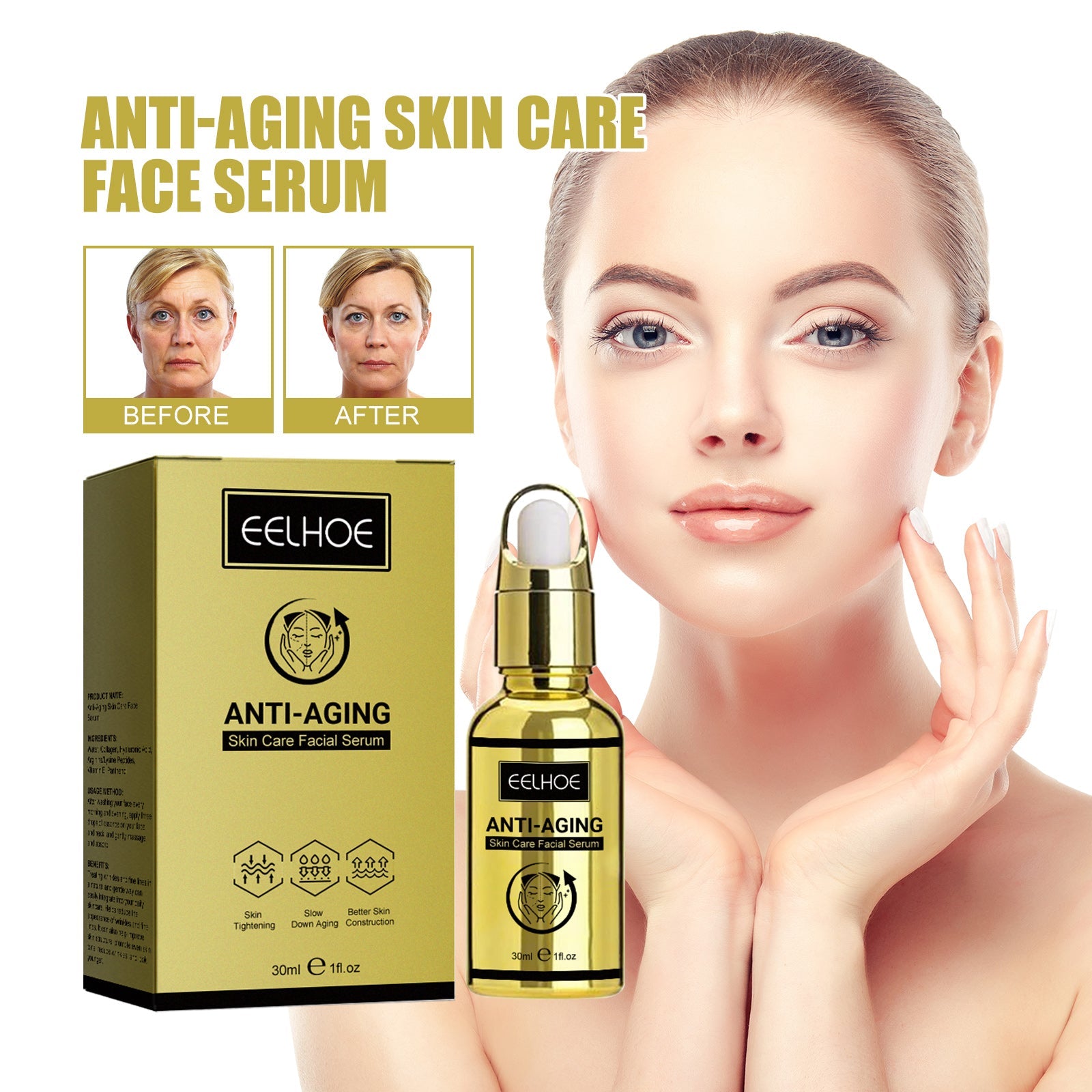 Anti-Aging Essence Hydrates, Moisturizes And Reduces Fine Lines And Wrinkles