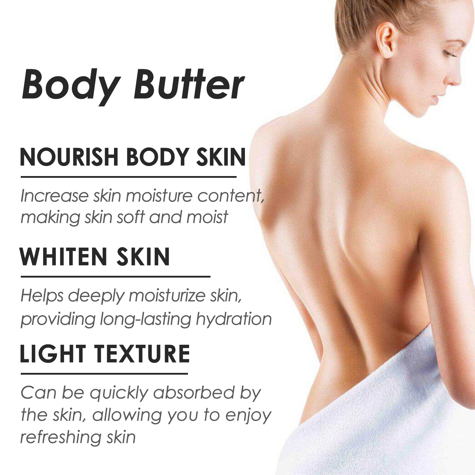Body Moisturizer Series, Smooth And Delicate Skin Firming Repair Dark Whitening Moisturizing Cream