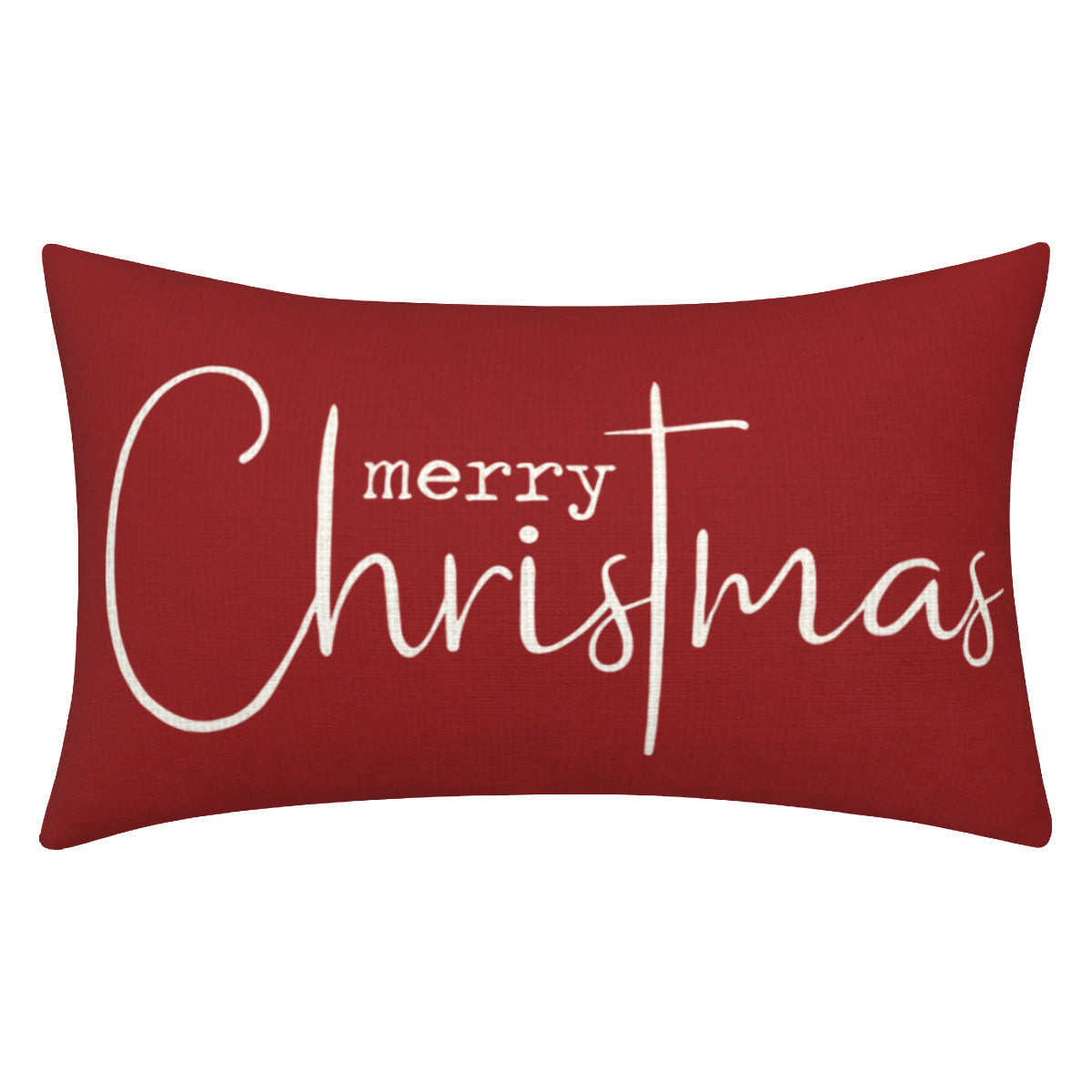 Christmas Decorative Pillowcase 2-piece Set Merry Christmas Sofa Cushion Cover Believe Waist Pillow Cover