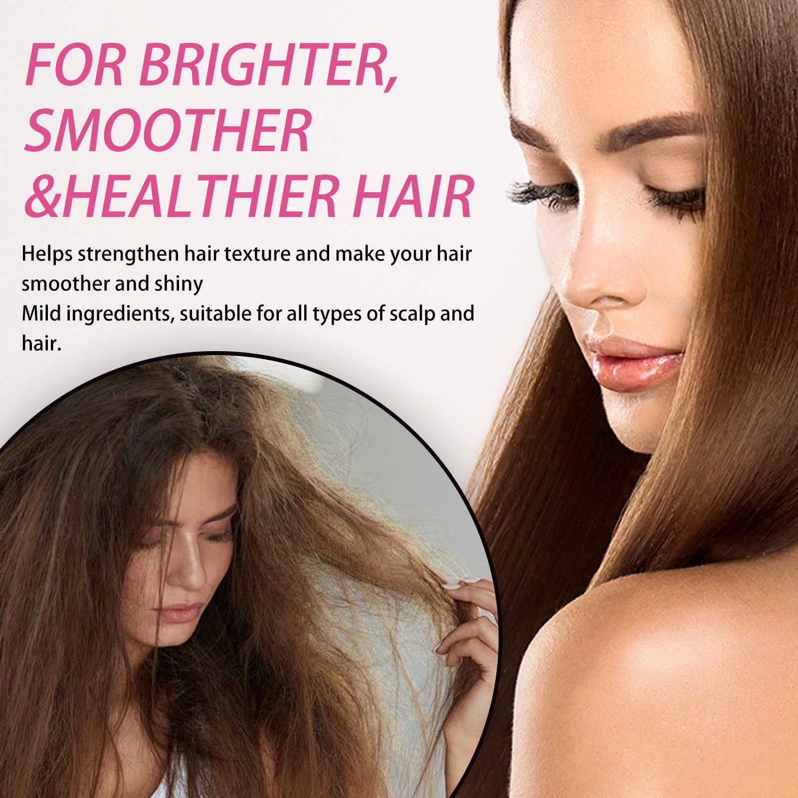 Avocado Hair Mask, Moist Smooth Hair Repair Damaged Hair Tail Hair Dry Short-Tempered Membrane