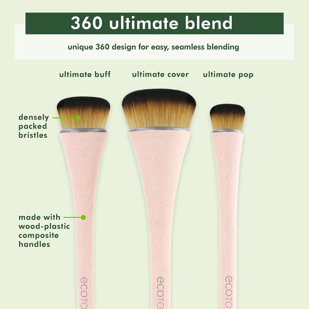 ECOTOOLS Ultimate Blend Makeup Brush Set (3Pcs)