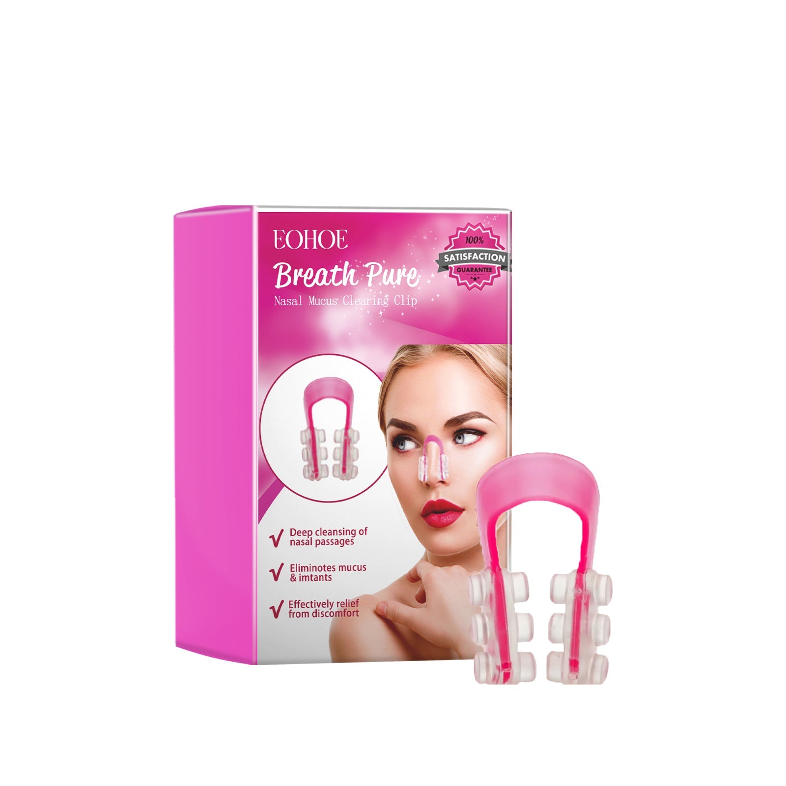Nasal Mucus Clearing Clip, Deep Cleaning Nasal Mucus To Relieve Nasal Congestion And Discomfort Breathing Smooth And Comfortable