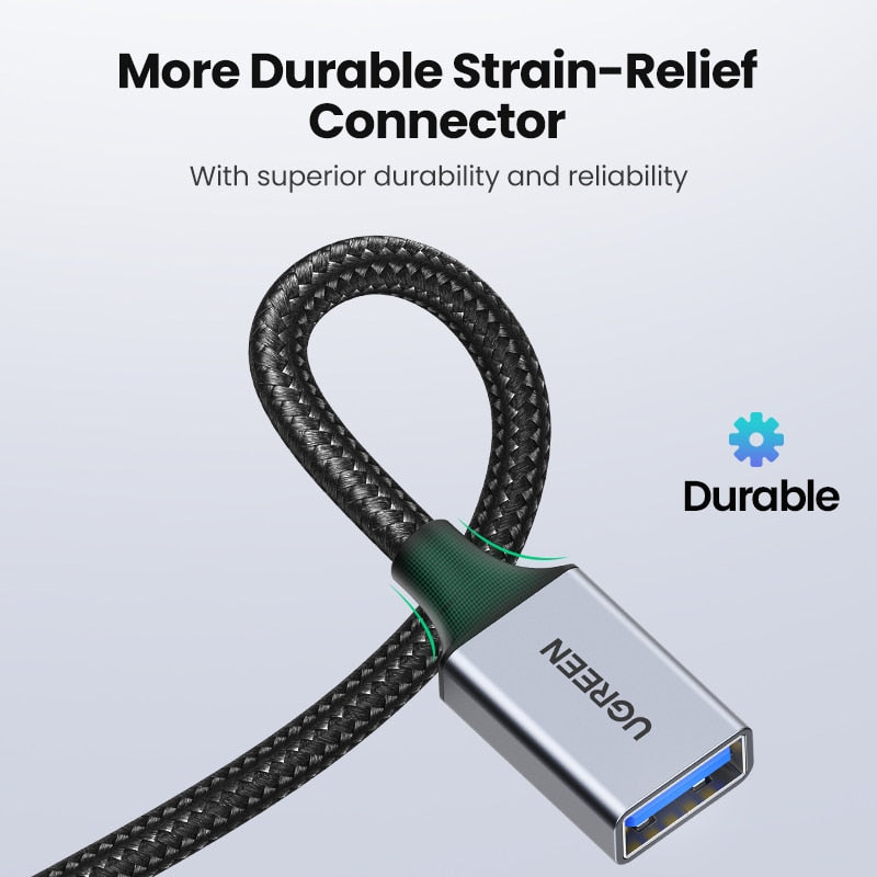 UGREEN USB Extension Cable USB 3.0 Extender Cord Type A  Male to Female Data Transfer Lead for Playstation Flash Drive USB 2.0
