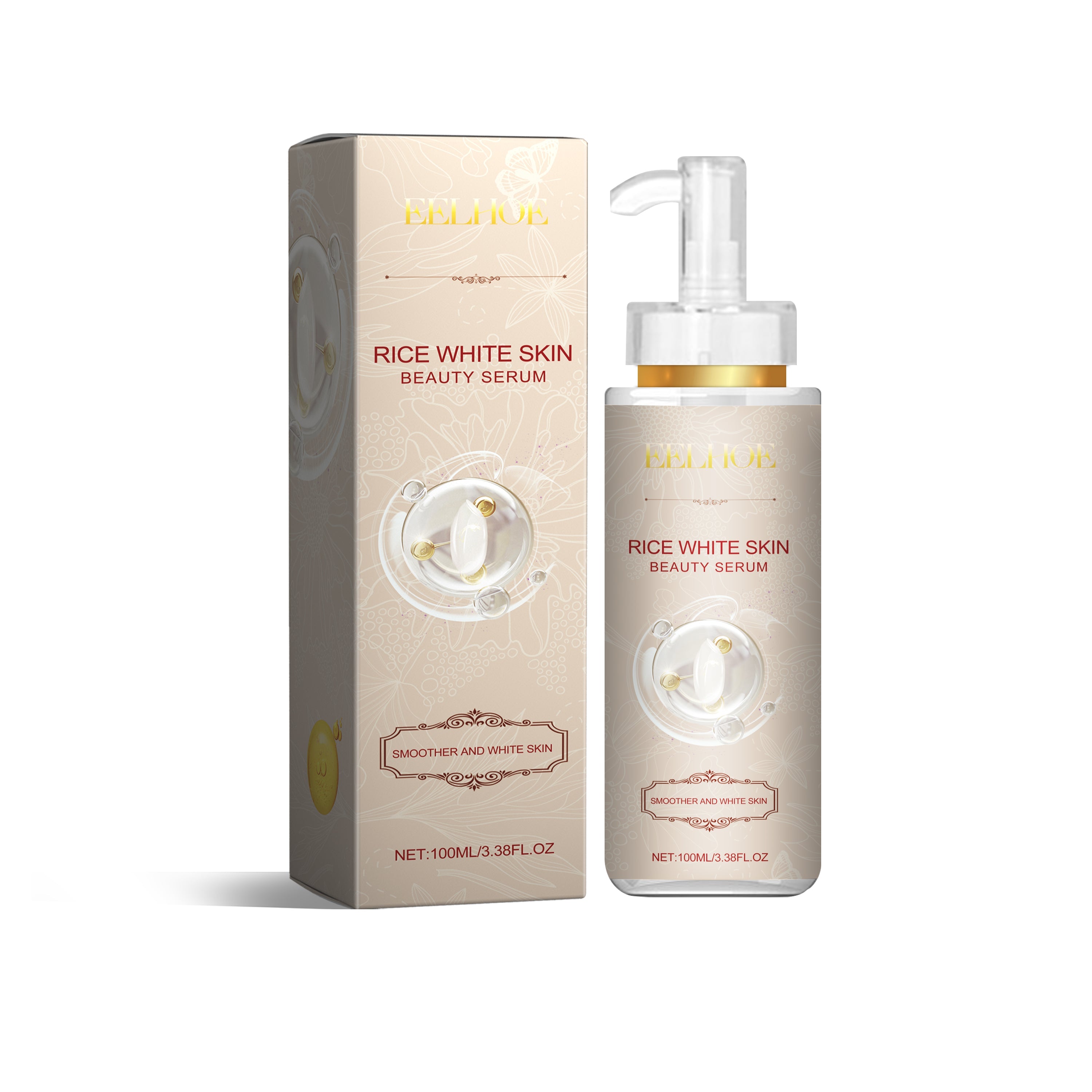 Rice White Skin Beauty Serum, Rice Moisturizing And Repairing Skin Gentle Moisturizing, Brightening And Firming Essence