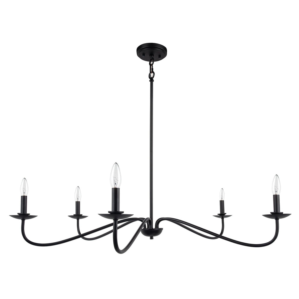 Ellie 5-Light Elegant Industrial Dimmable Chandelier