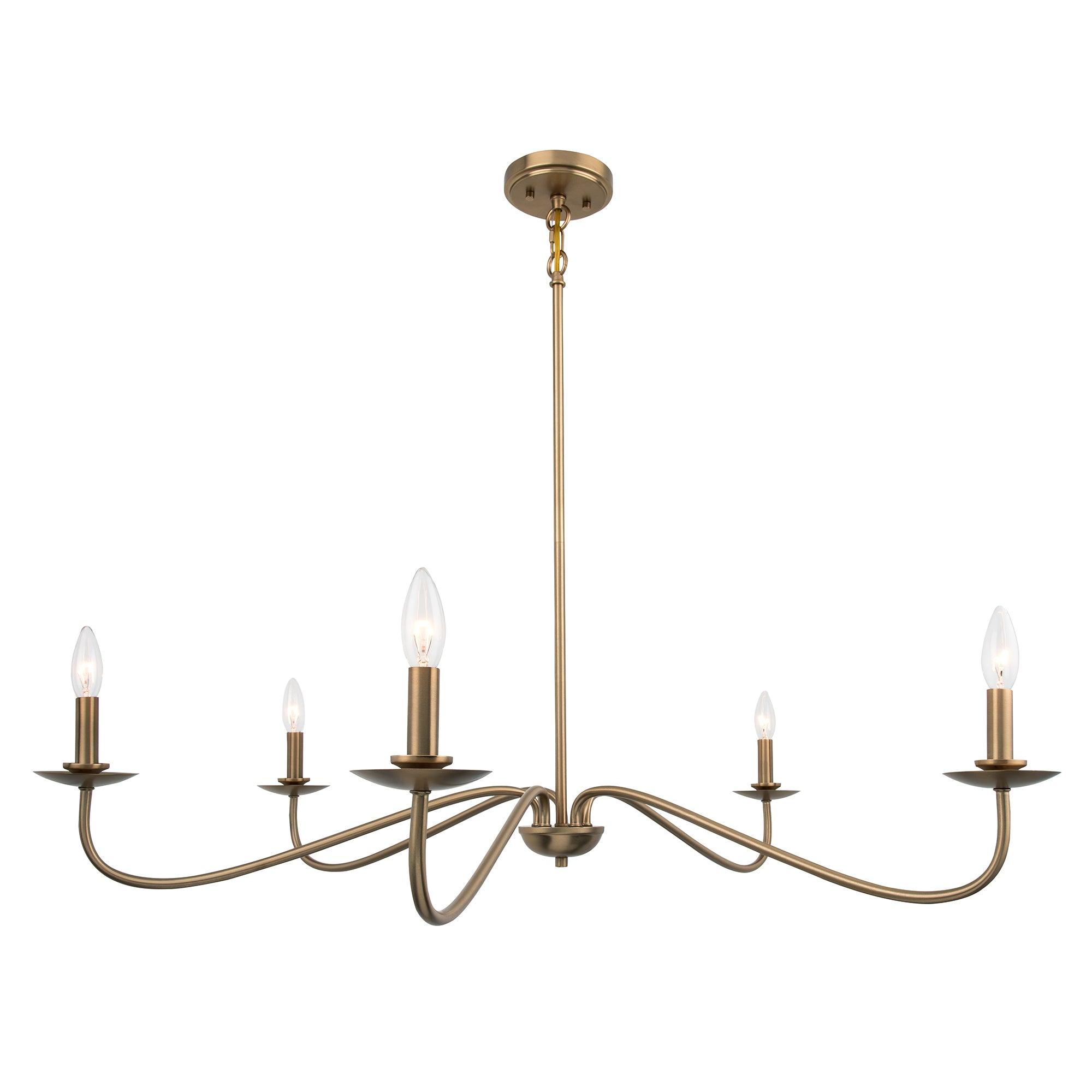 Ellie 5-Light Elegant Industrial Dimmable Chandelier
