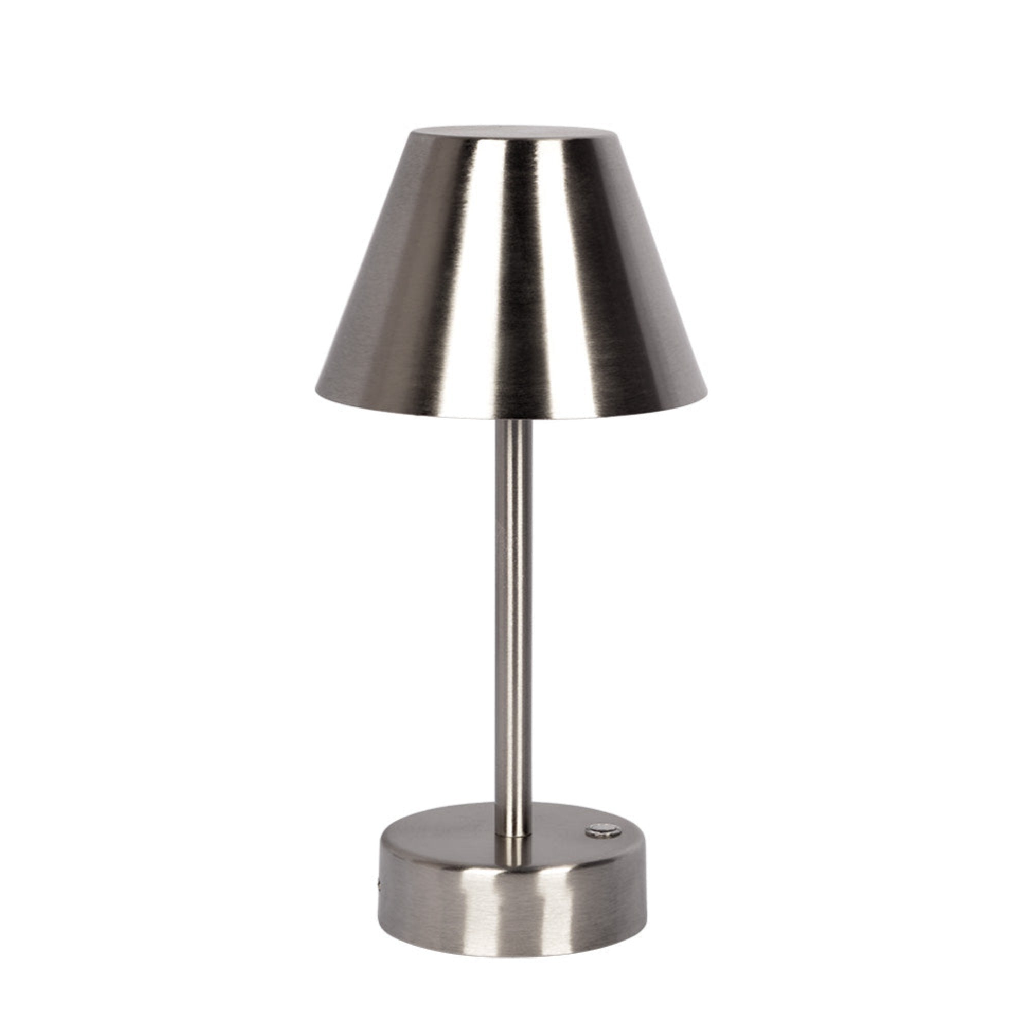 Elegance Rechargeable LED Table Lamp Brushed Nickel LED Touch Switch –