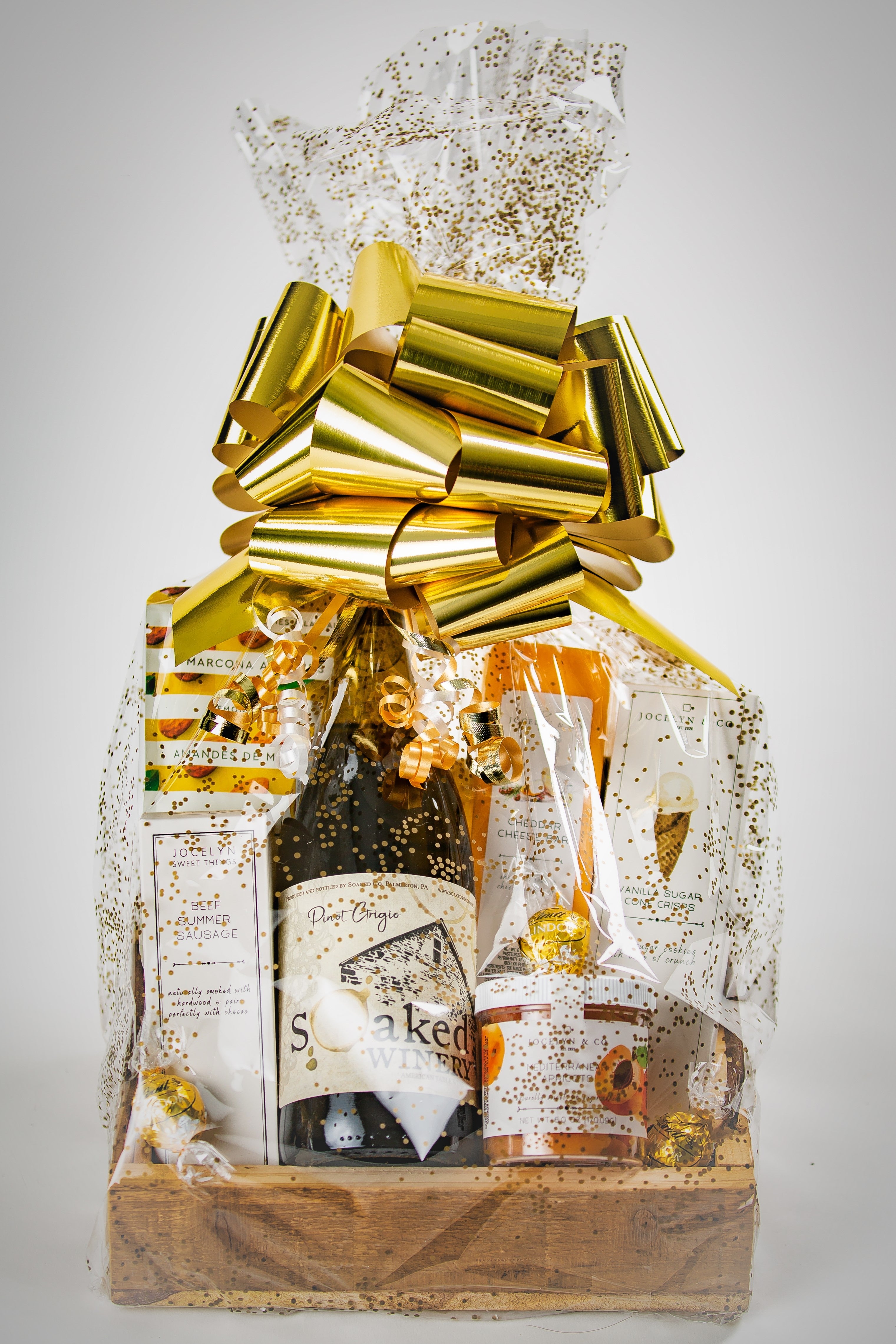 Jenny's Elegant Wine Gift Basket