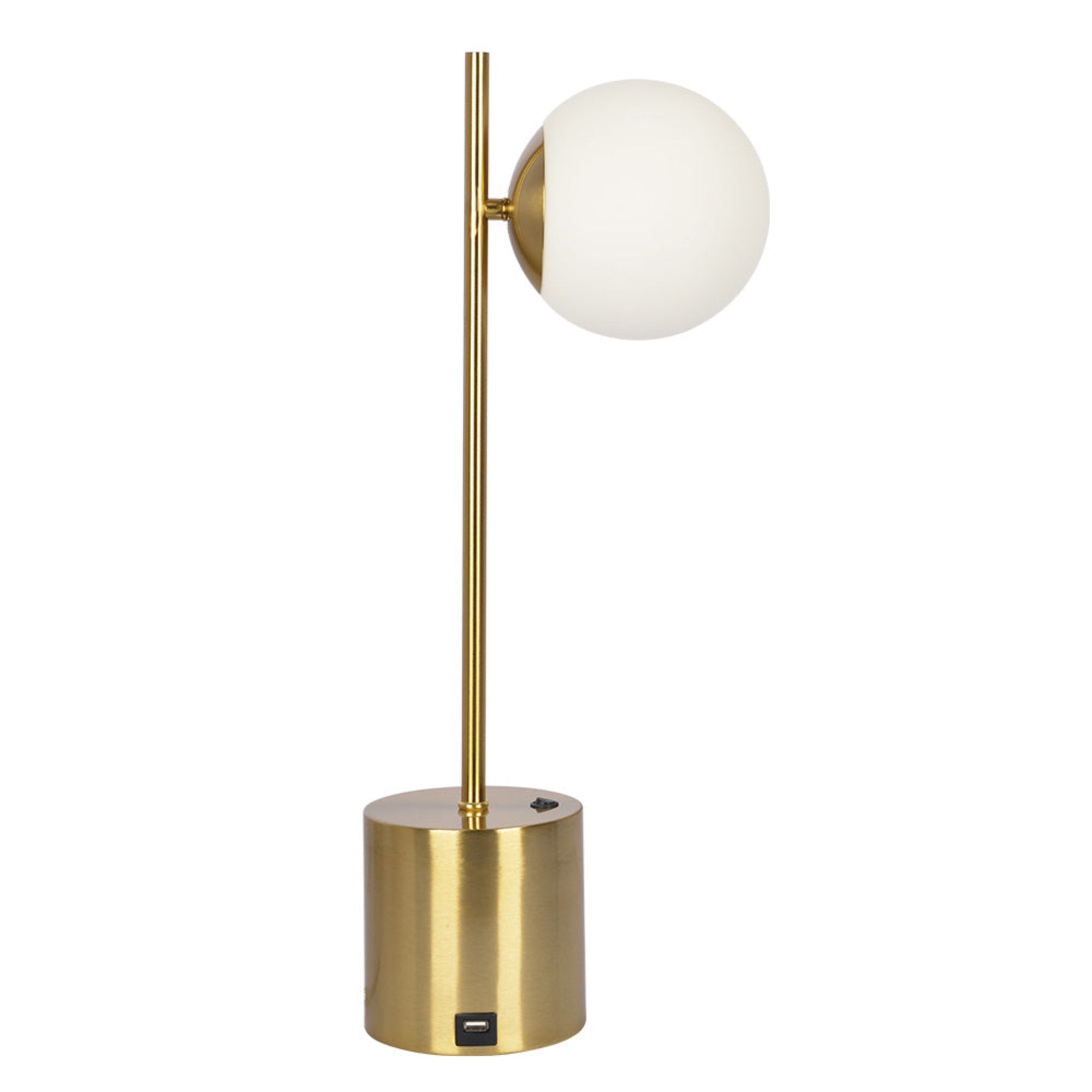 Ethereal Modern Small Brass Metal Table Lamp, Desk Lamp Fixture with W