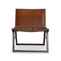 Everett Tan Leather Lounge Chair