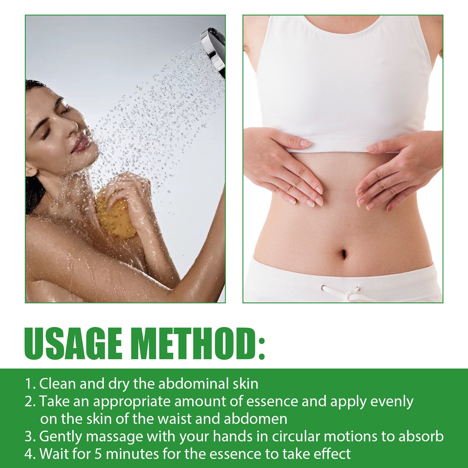 Heat Constipation Relief Serum, Firming Abdominal Fat Clear Stool Body Massage Health Care