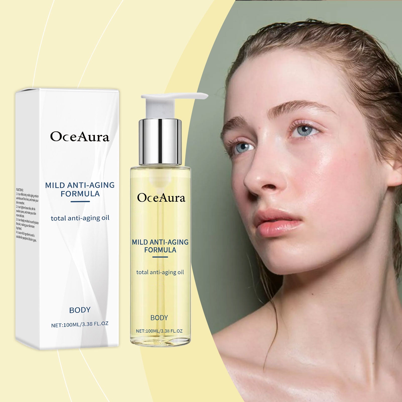 Skin Care Oil, Firming Skin Oil Moisturizes And Nourishes Skin, Hydrates And Moisturizes Delicate Pore Essence Oil