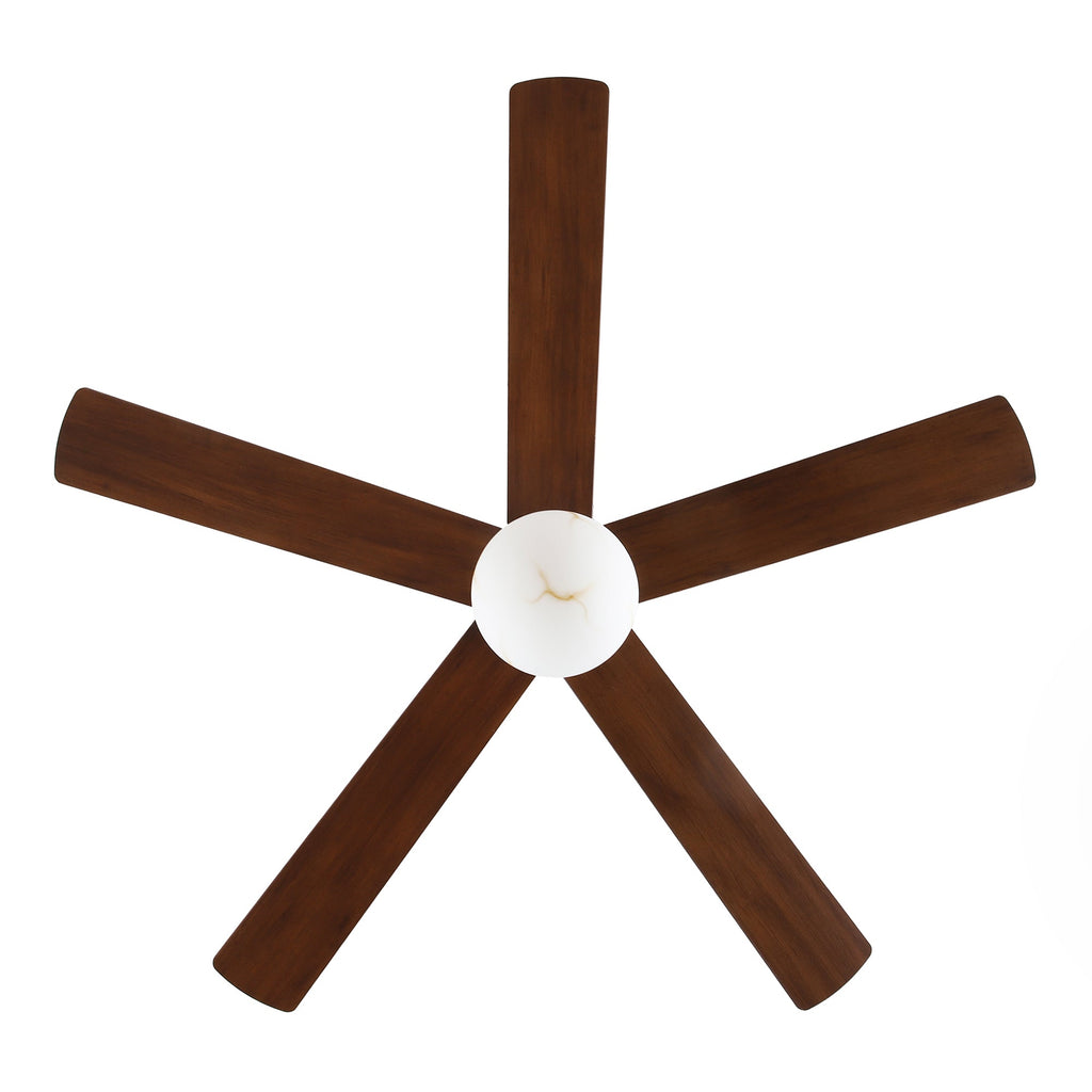 52 Inch Alva Double-sided Blades Downrod Mount LED Ceiling Fan with Remote Control