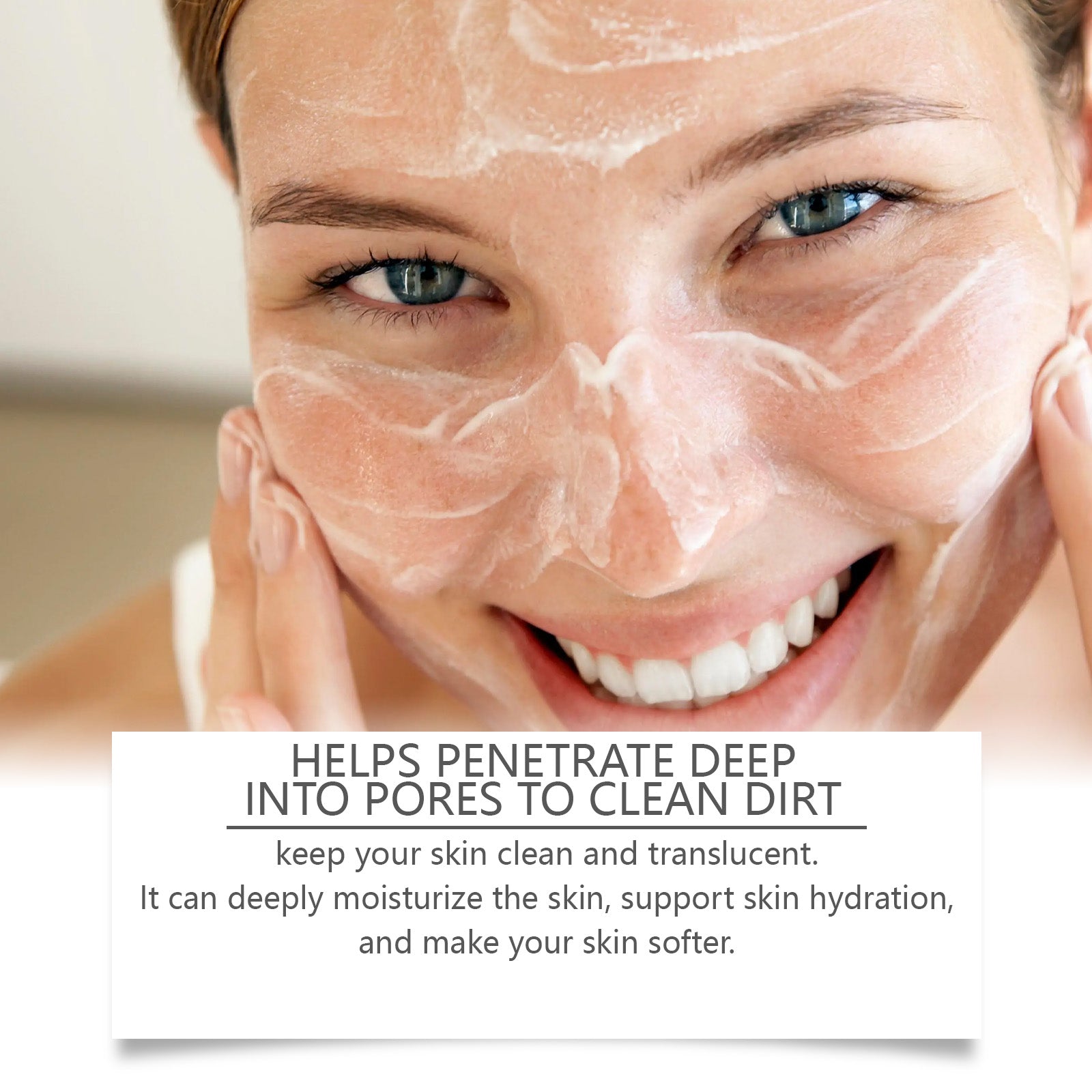 Acne Cleanser Gently Cleanses Pores And Clears Acne Refreshing And Non-Tight Moisturizing Moisturizing Cleanser
