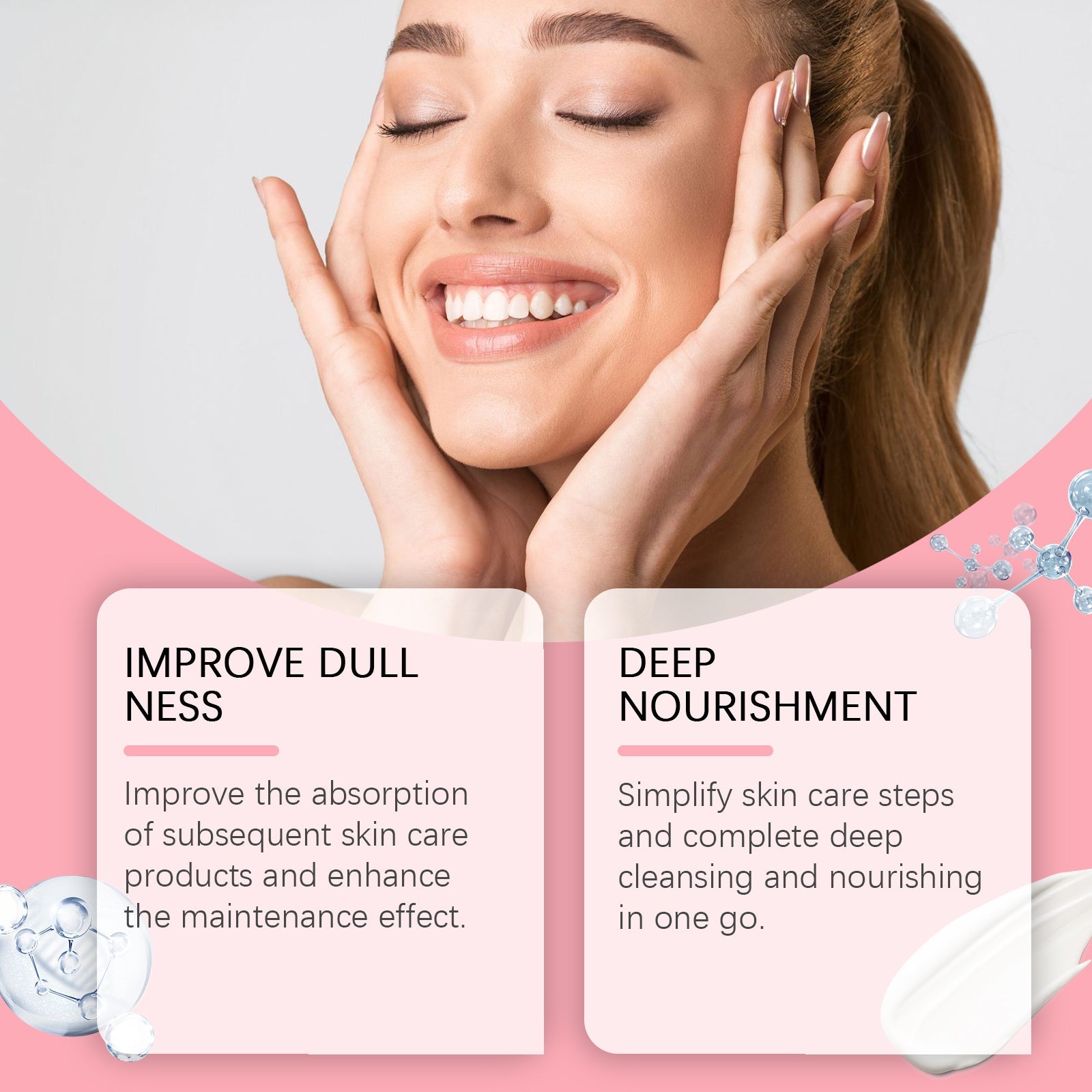 Cleansing Mud Mask Brightens Skin, Hydrates And Cleanses Facial Skin, Moisturizes, Soothes And Refreshes