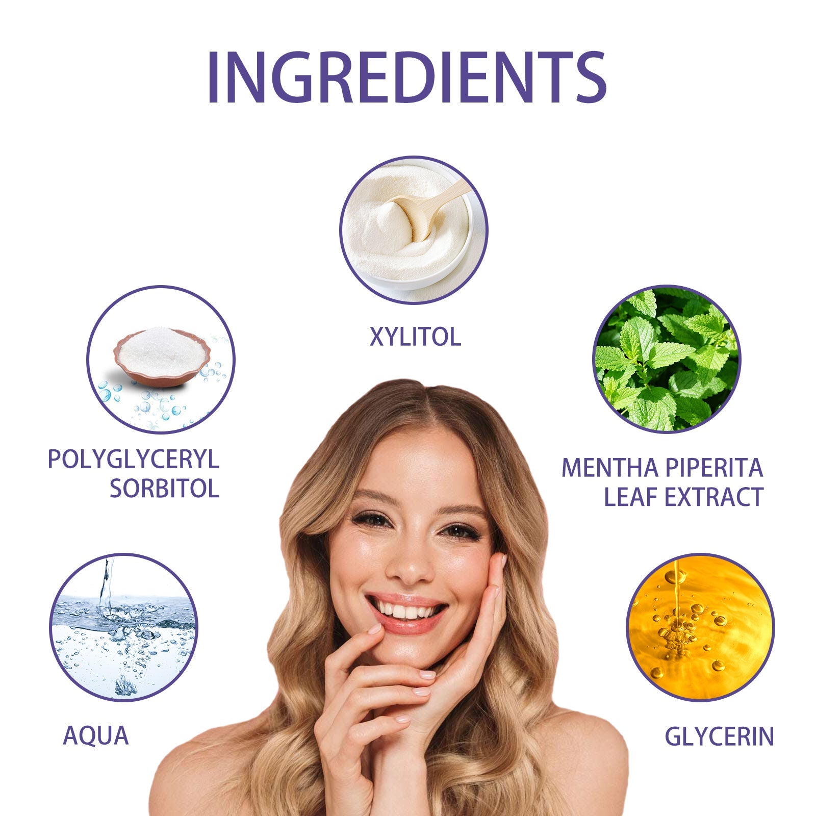 Teeth Whitening Correction Serum Purple Toothpaste, Clean Tooth Stains Brightening White Mild Gingival Care Breath Fresh And Deodorizing