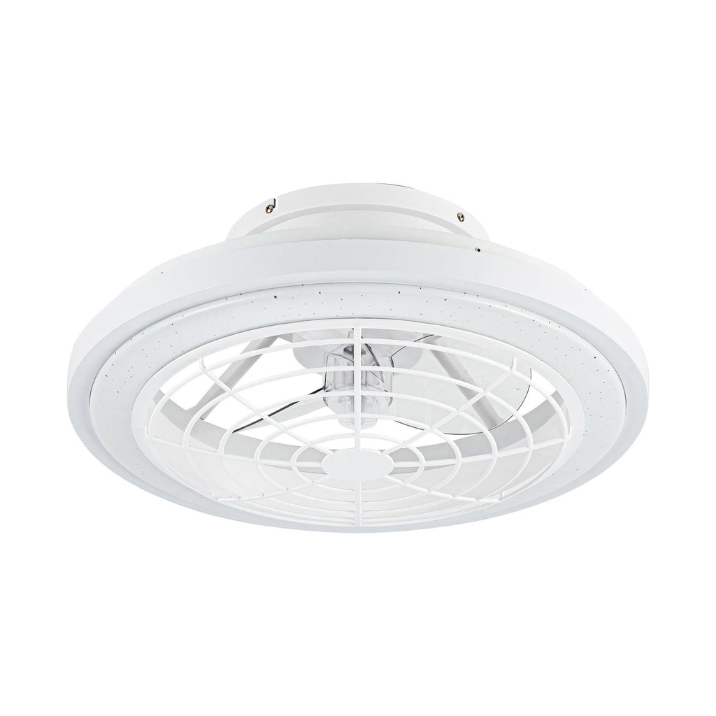 20" Ikon Modern DC Motor Flush Mount Reversible Ceiling Fan with Lighting and Remote Control