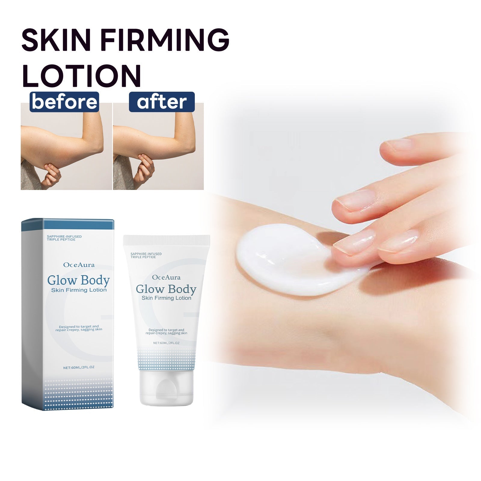 Skin Firming Lotion, Hydrating Brightening Body Smooth Firming Anti-Wrinkle Body Lotion For Skin
