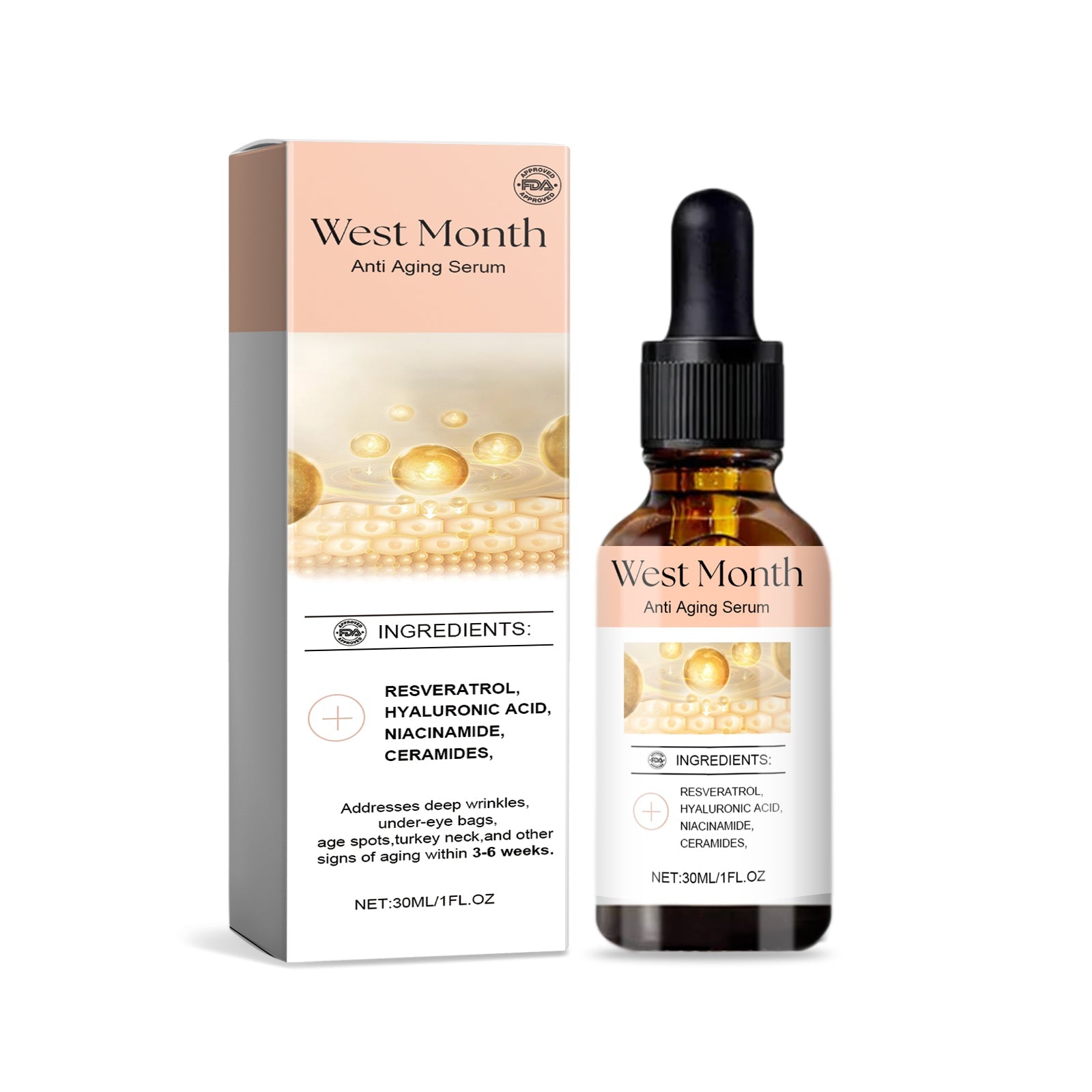 Facial Essence Enhances Skin Elasticity, Hydrates And Moisturizes Facial Moisturizing Skin Care Essence