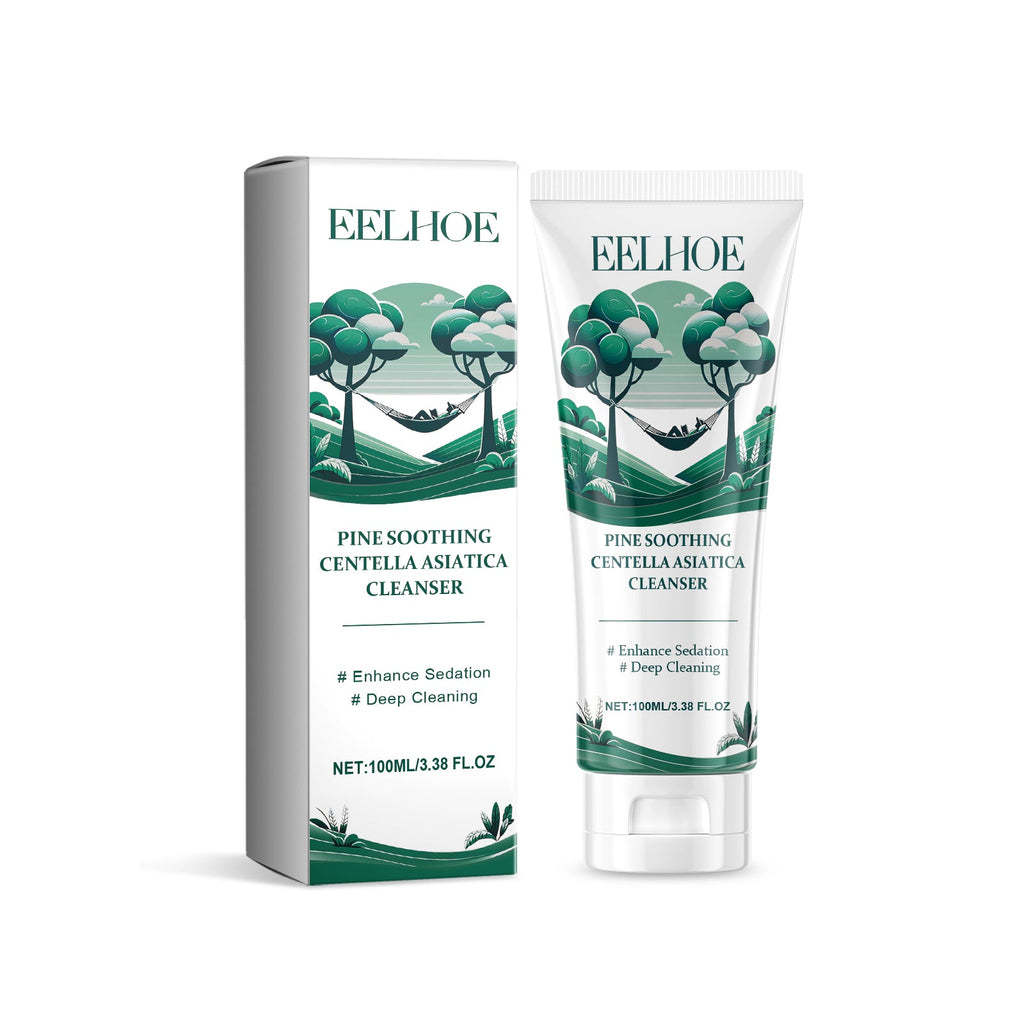 Pine Soothing Centella Asiatica Cleanser, Deep Clear Pores Soft Moisturizing Skin Moisturizing Non-Tight Cleanser