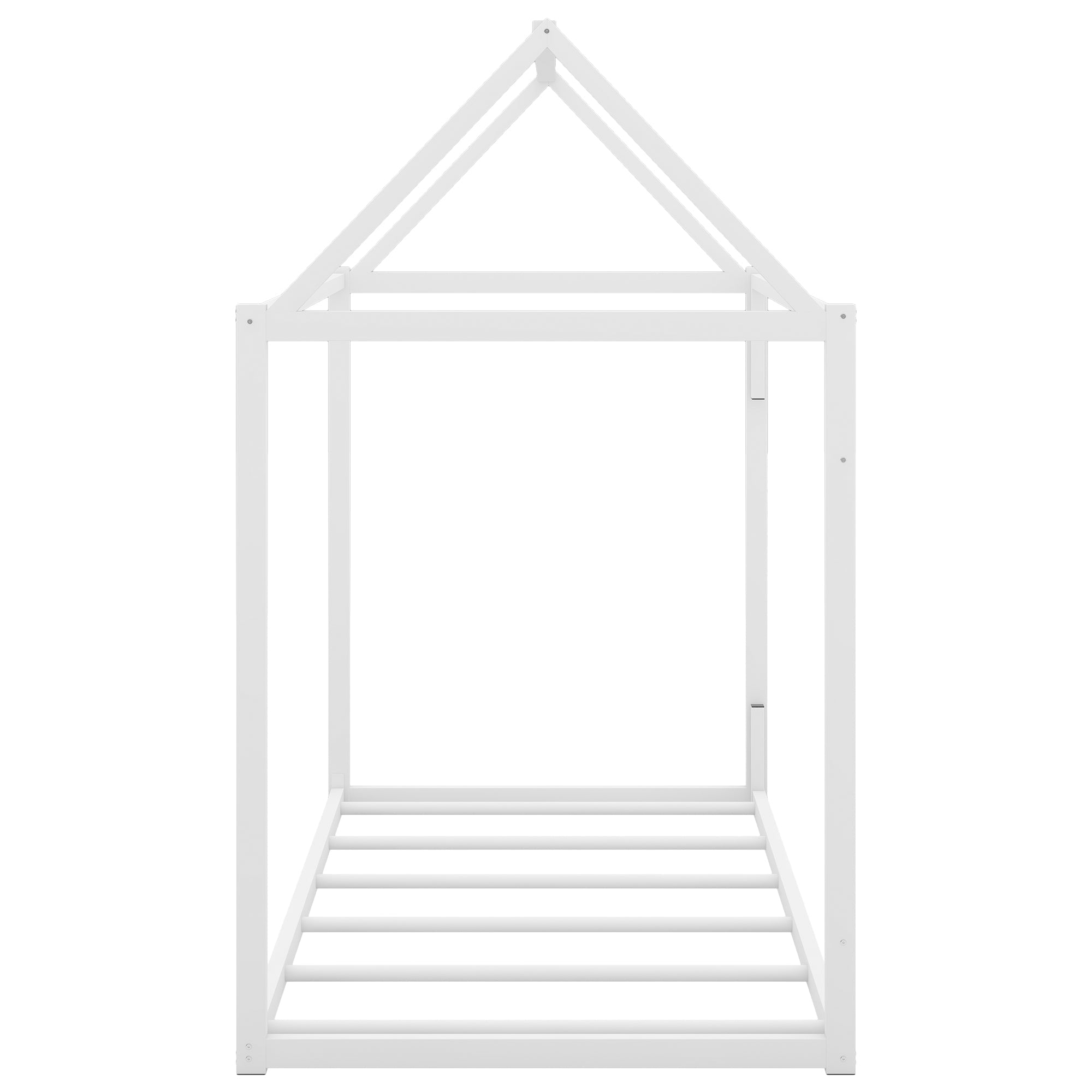 Metal House Shape Platform Bed   twin