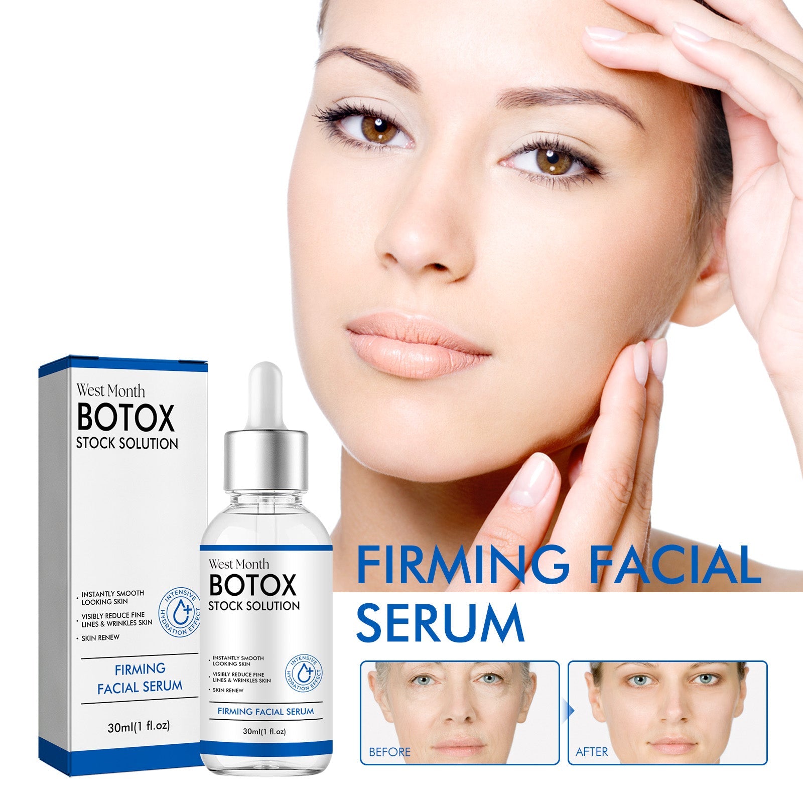 Firming Face Serum, Moisturizing And Moisturizing Brightening, Tender Skin And Reduce Fine Lines