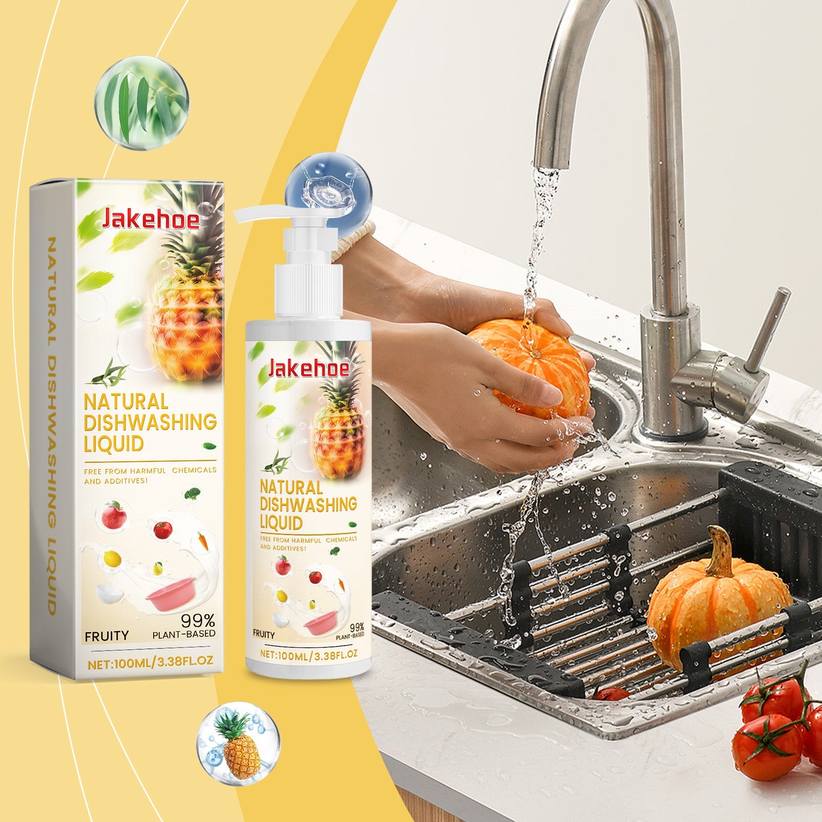Fruit And Vegetable Cleaning Essence Mild Oil Cleaning Tableware Clean Fruit And Vegetable Multi-Functional Cleaner