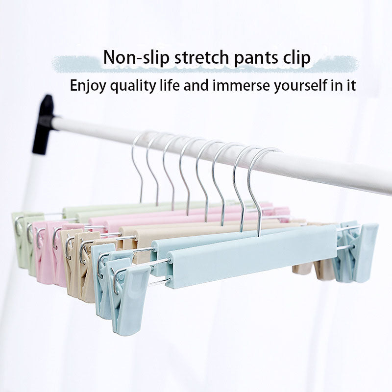 Non-Slip Plastic Clothes Rack Trouser Rack Skirt Clip Underwear Rack Frosted Drying Clothes Rack