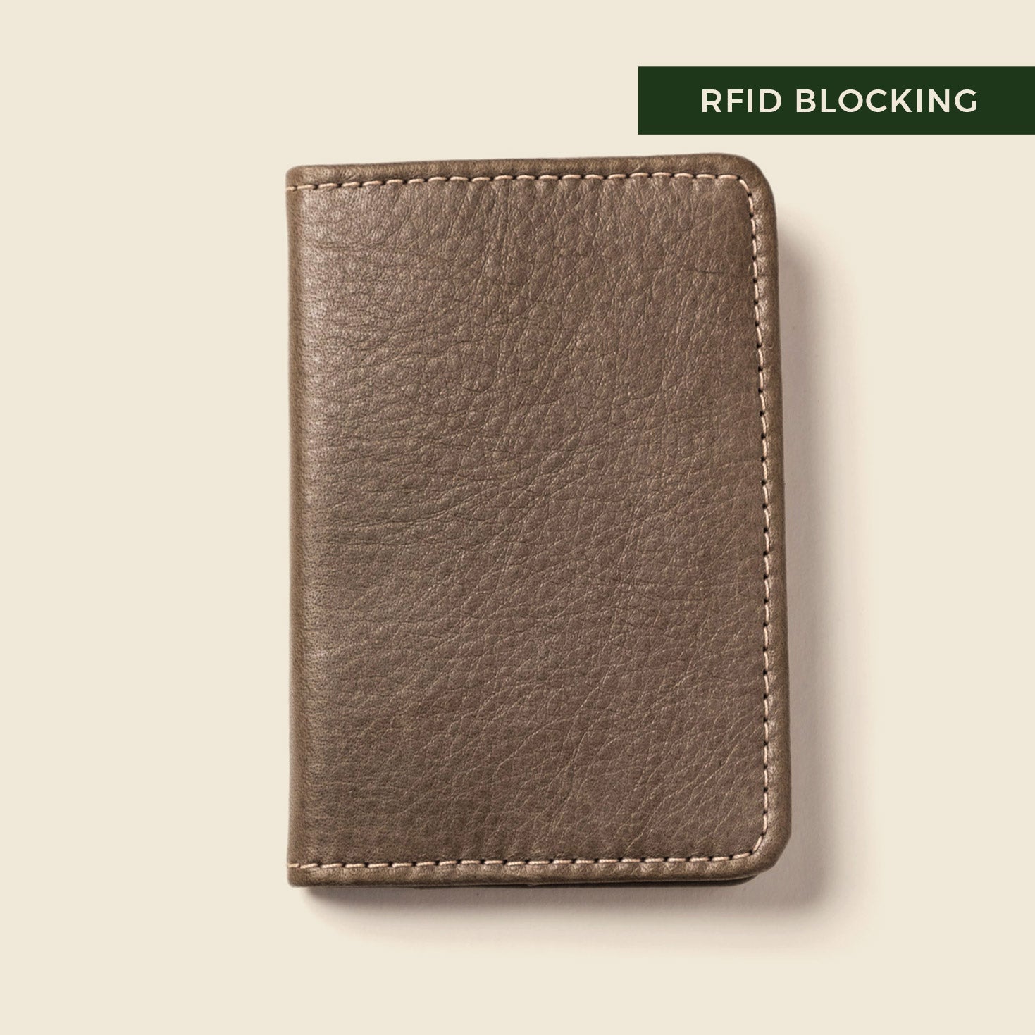 Compact Bifold with RFID Protection - Grey