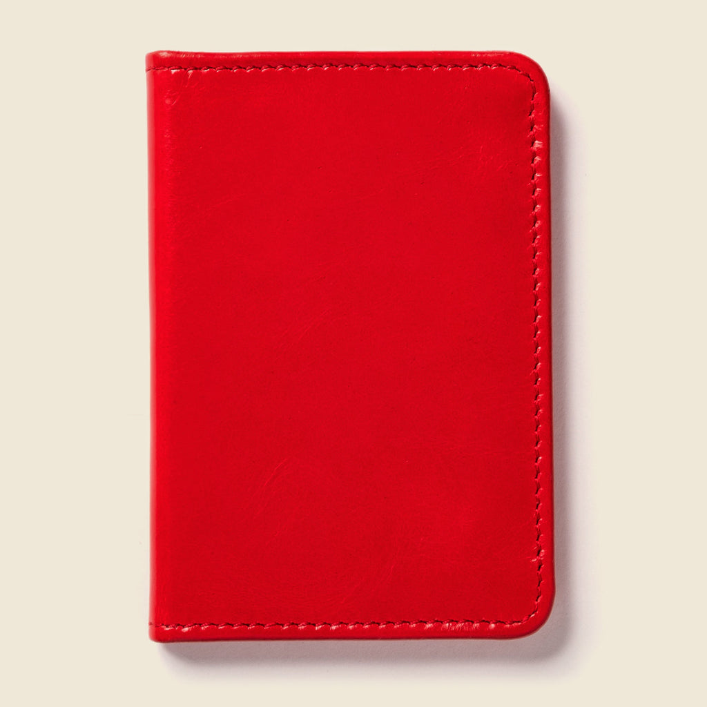 Compact Bifold with RFID Protection - Fire Red