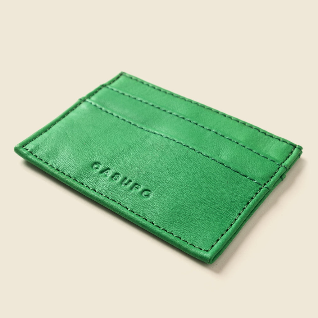 Slim Card Holder Wallet With RFID Protection - Green