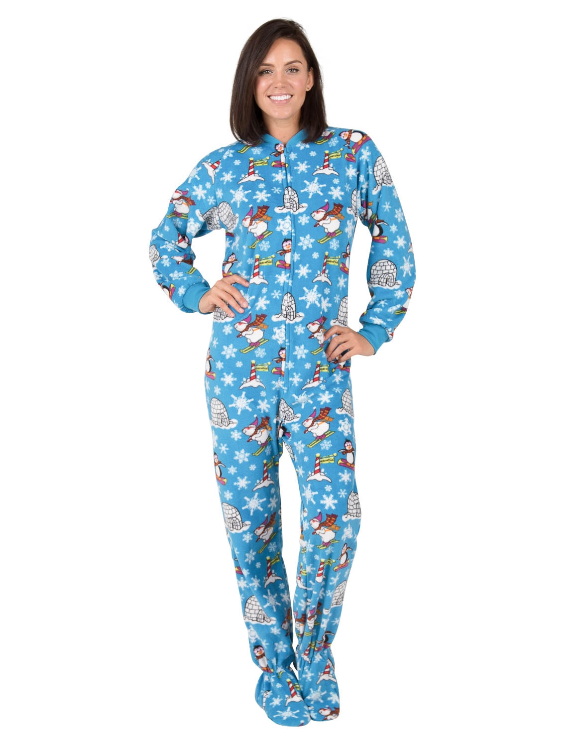 Winter Wonderland Adult Fleece Onesie