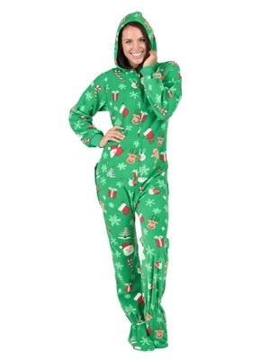 Tis The Season Adult Hoodie Fleece Onesie