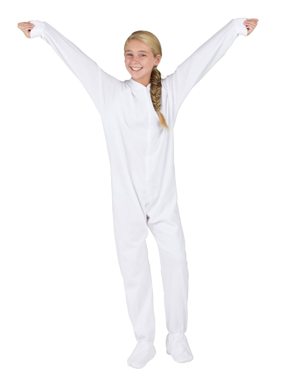 Arctic White Kids Fleece Onesie