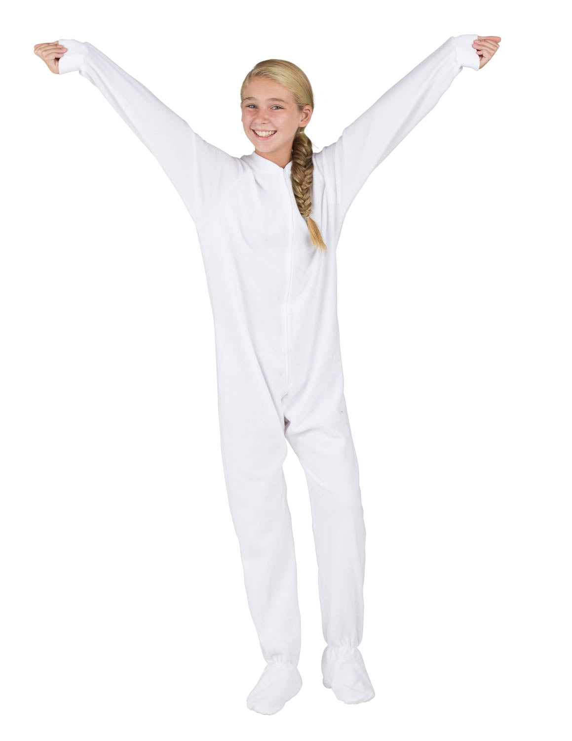 Arctic White Kids Fleece Onesie