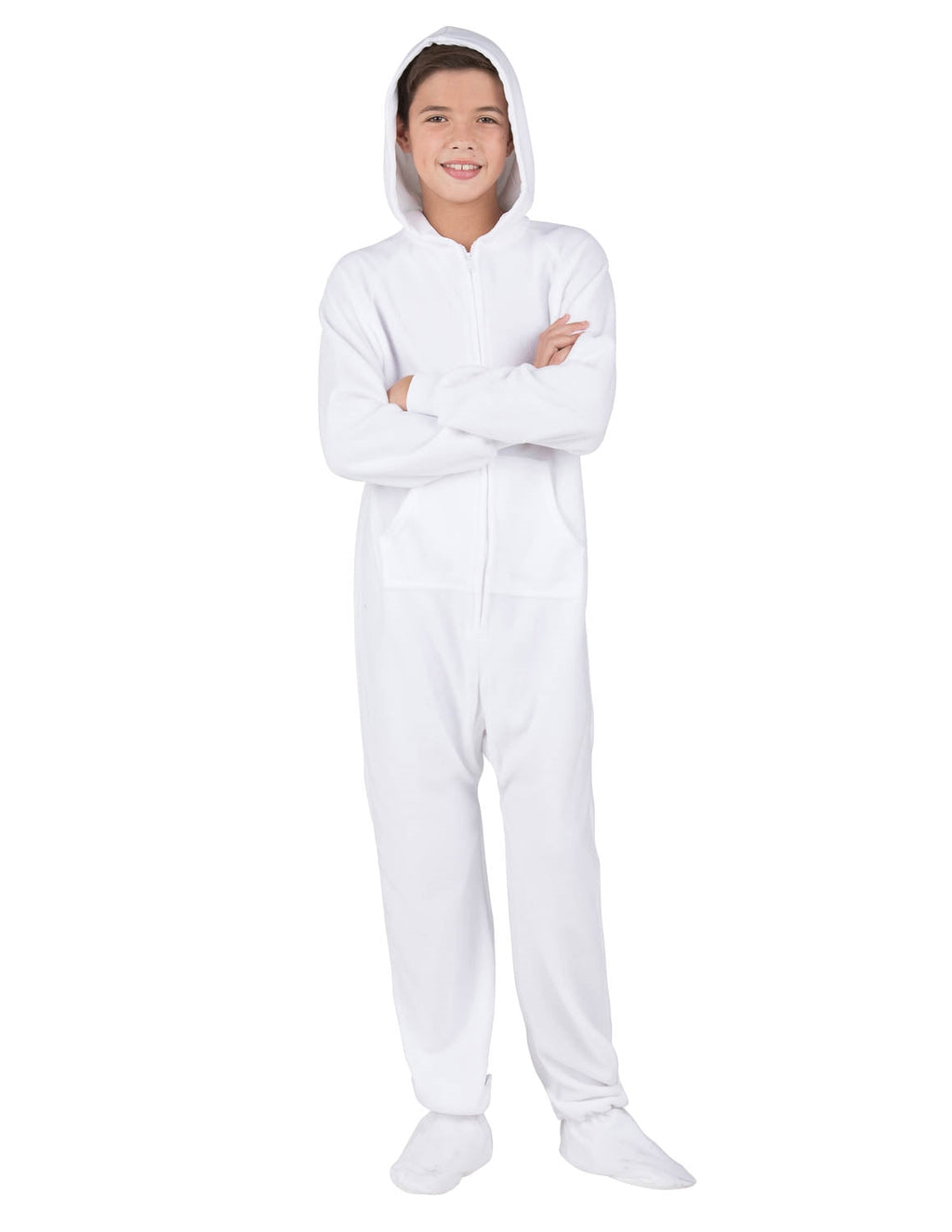 Arctic White Kids Hoodie Fleece Onesie