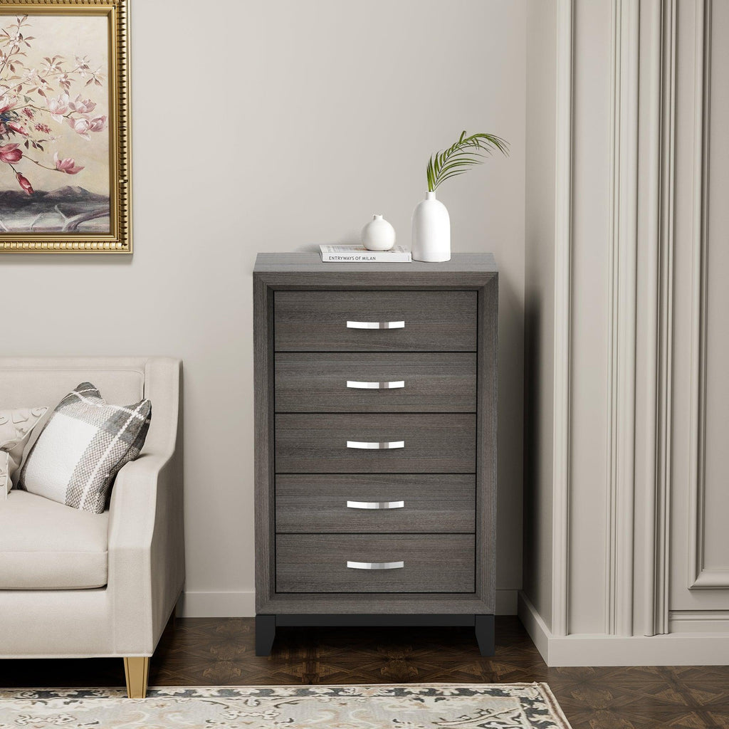 Contemporary 31" Chest with 5-Drawer for Bedroom, Livingroom