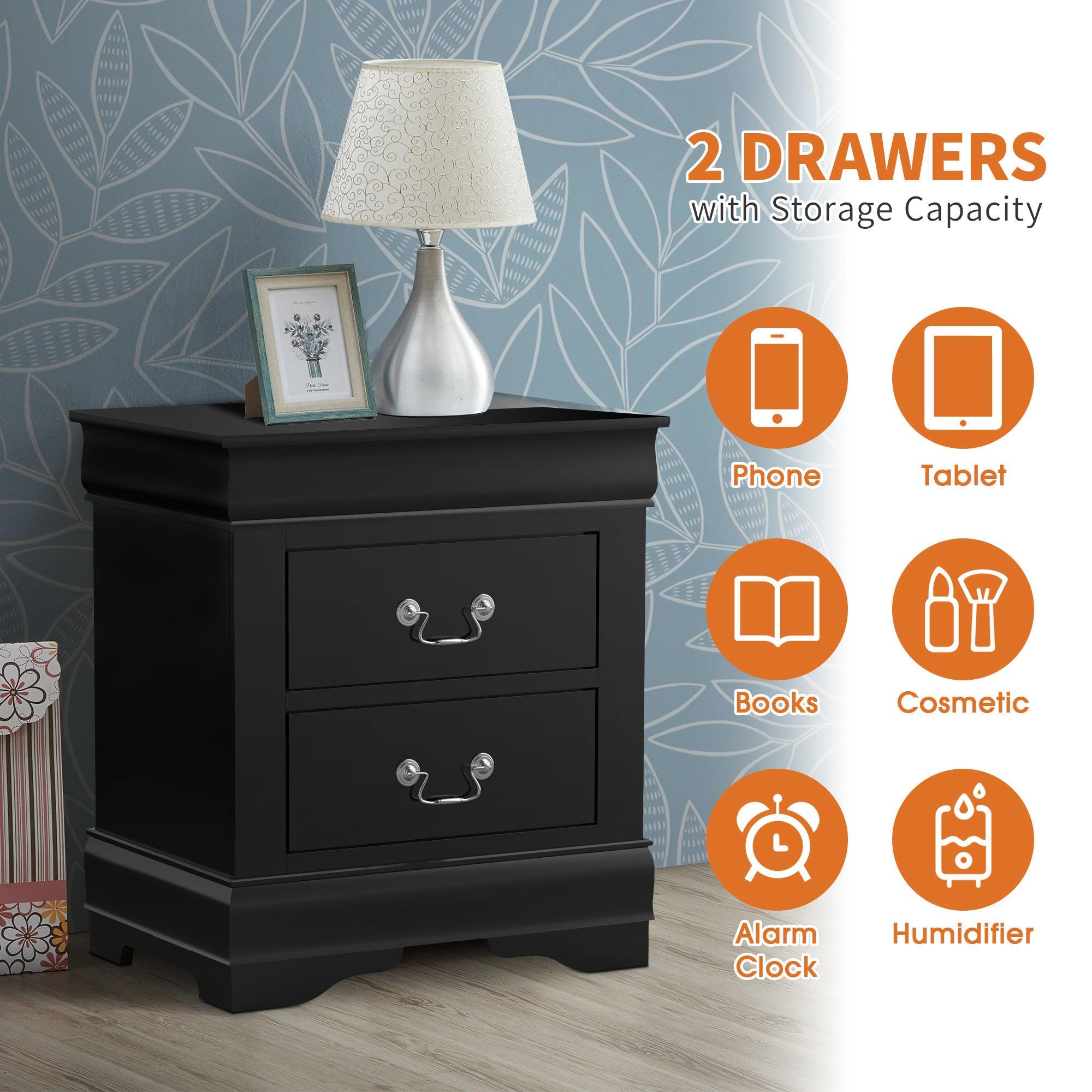 Furniture of America Night Stand Louis Philippe