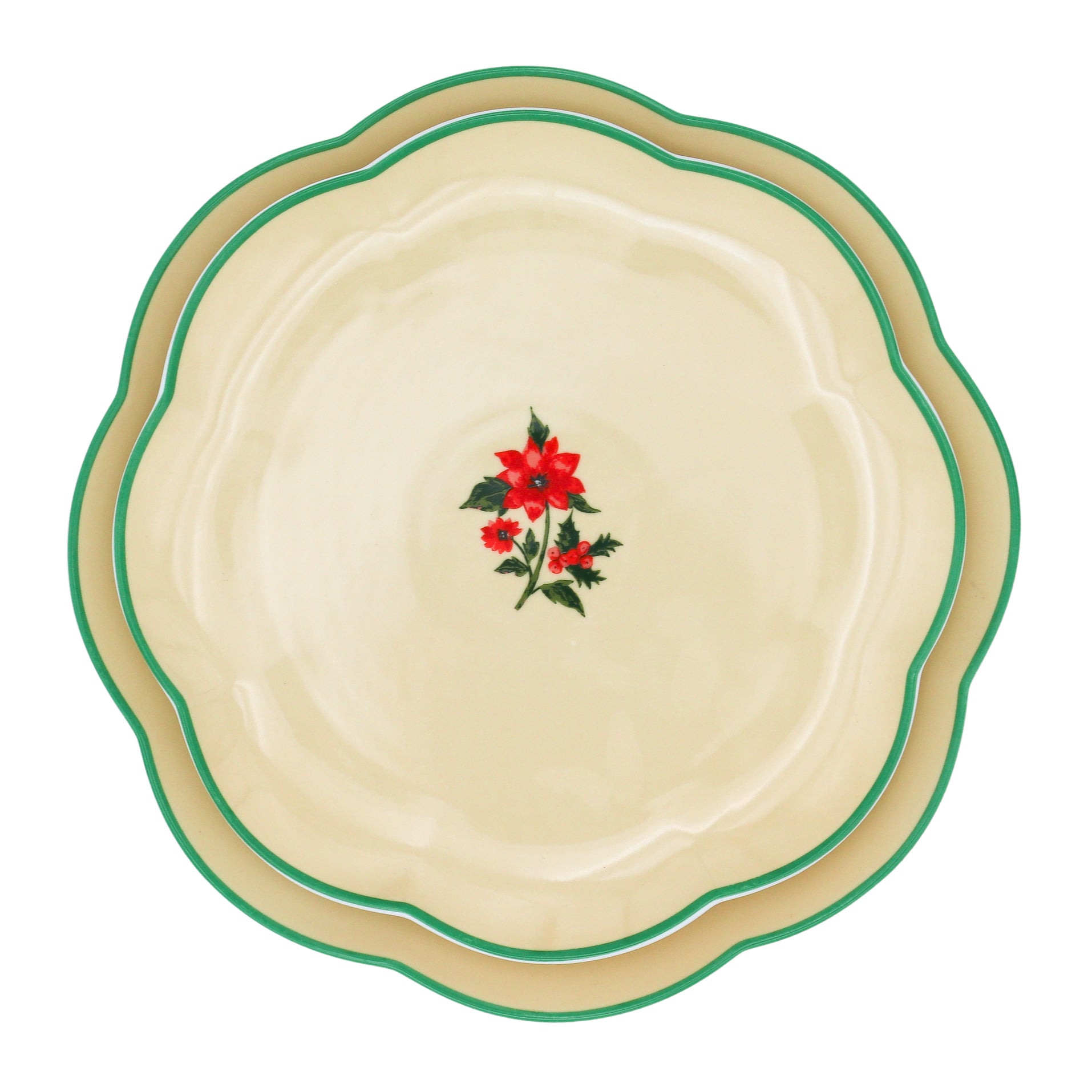 Fabled Flora Scalloped Starter Plate - Case of 12 Plates